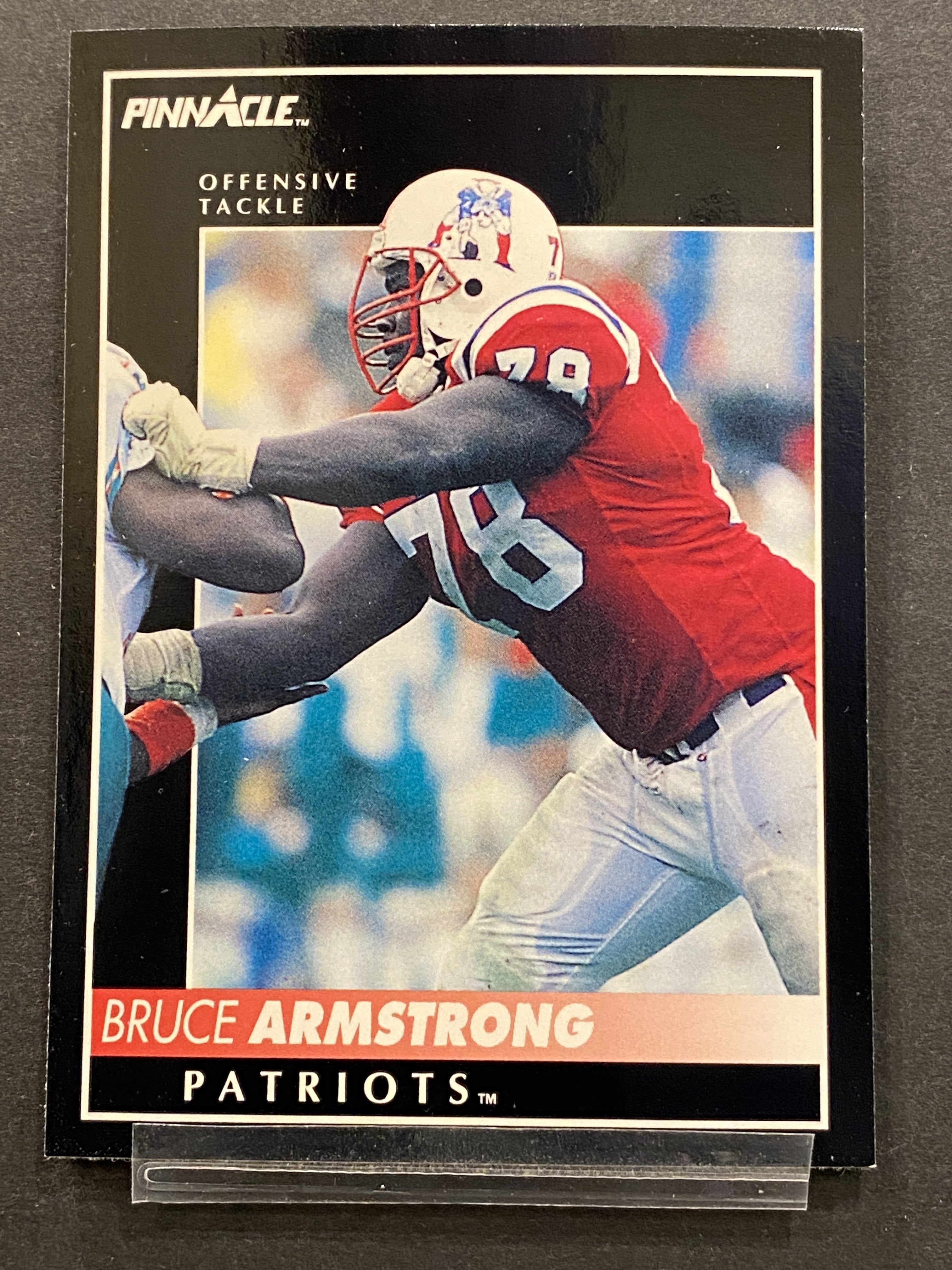 Bruce Armstrong Pinnacle Football Card New England Patriots