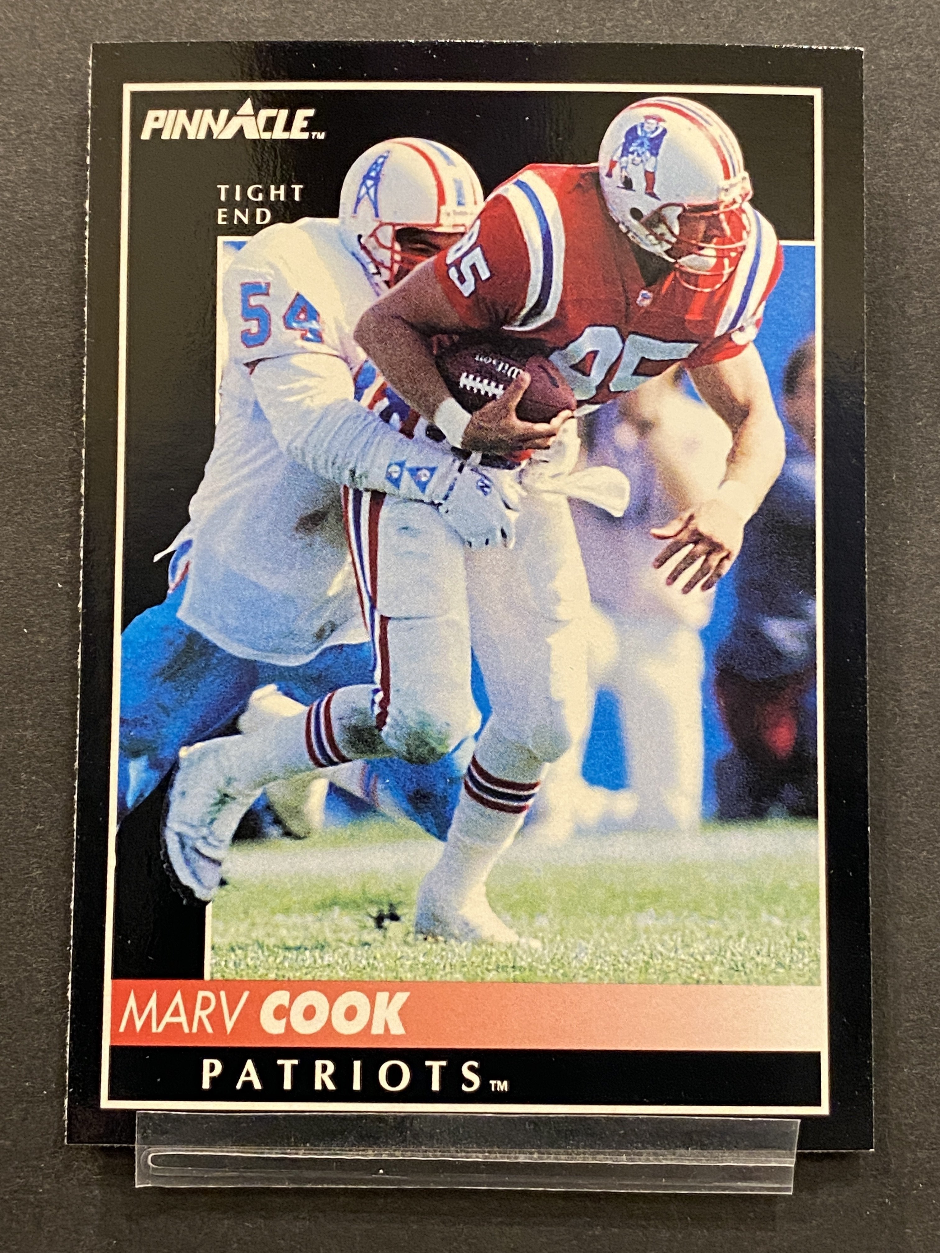 Marv Cook Pinnacle Football Card New England Patriots