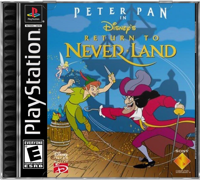 Peter Pan in Disney's Return to Never Land PS1 Sony Playstation 1 Used Video Game