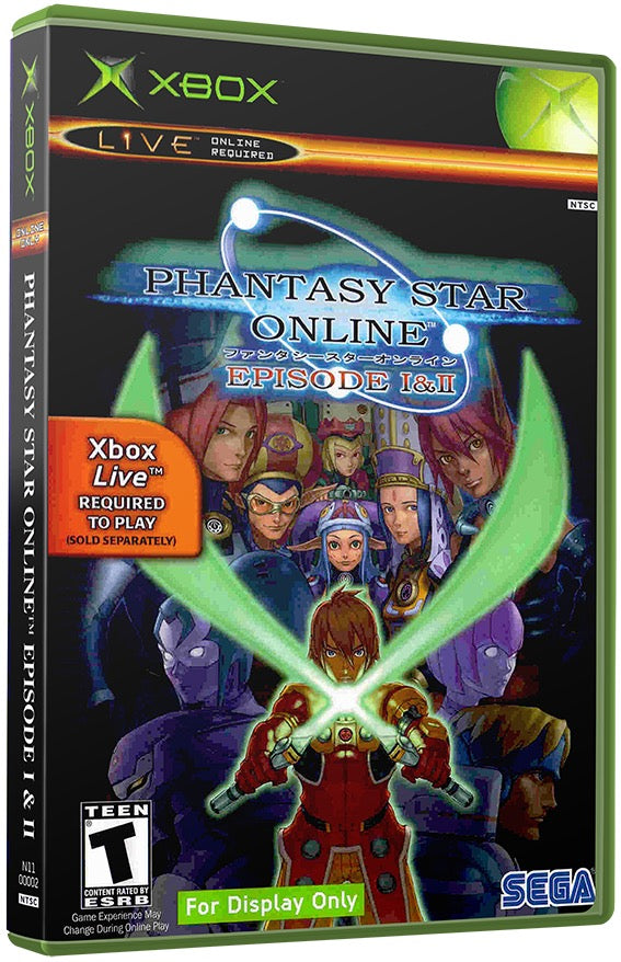 Phantasy Star Online Episode I and II Used Microsoft XBOX Original Video Game