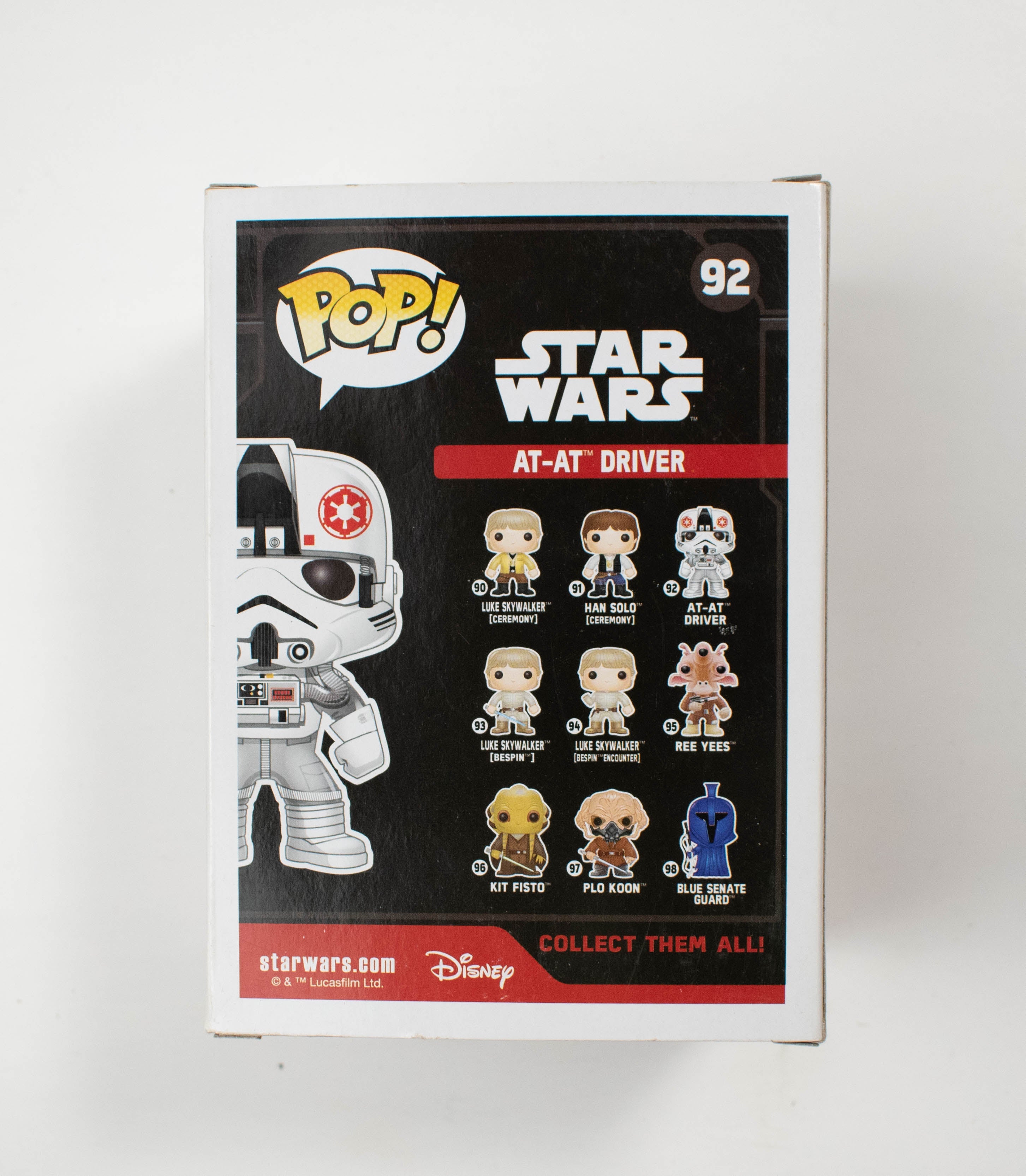 Pop Funko Star Wars At-At Driver 92