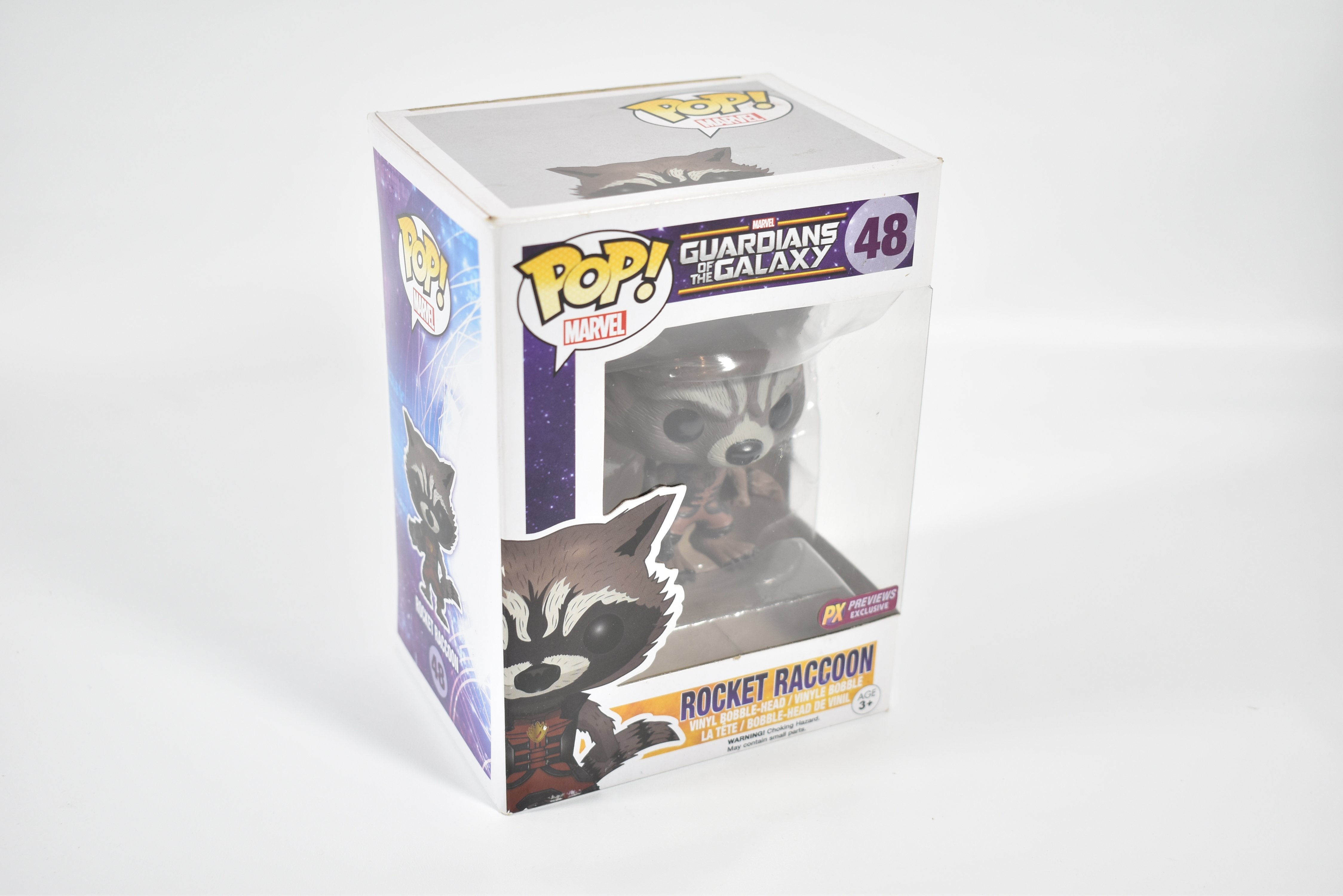 Pop Funko Guardians of the galaxy 48 Rocket raccoon PX Previews Marvel