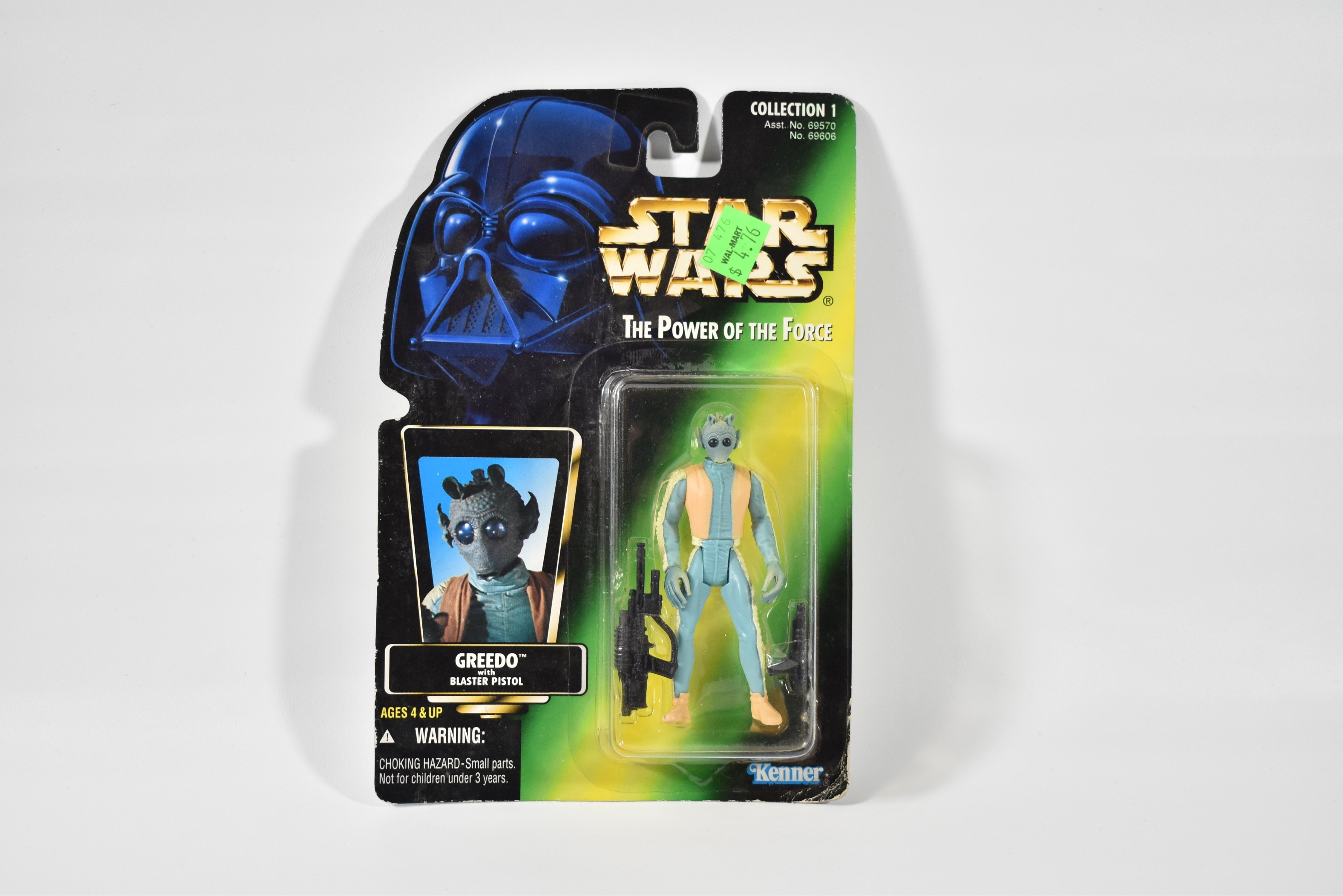 Star Wars Power of the Force Green Card Greedo 1995 Kenner