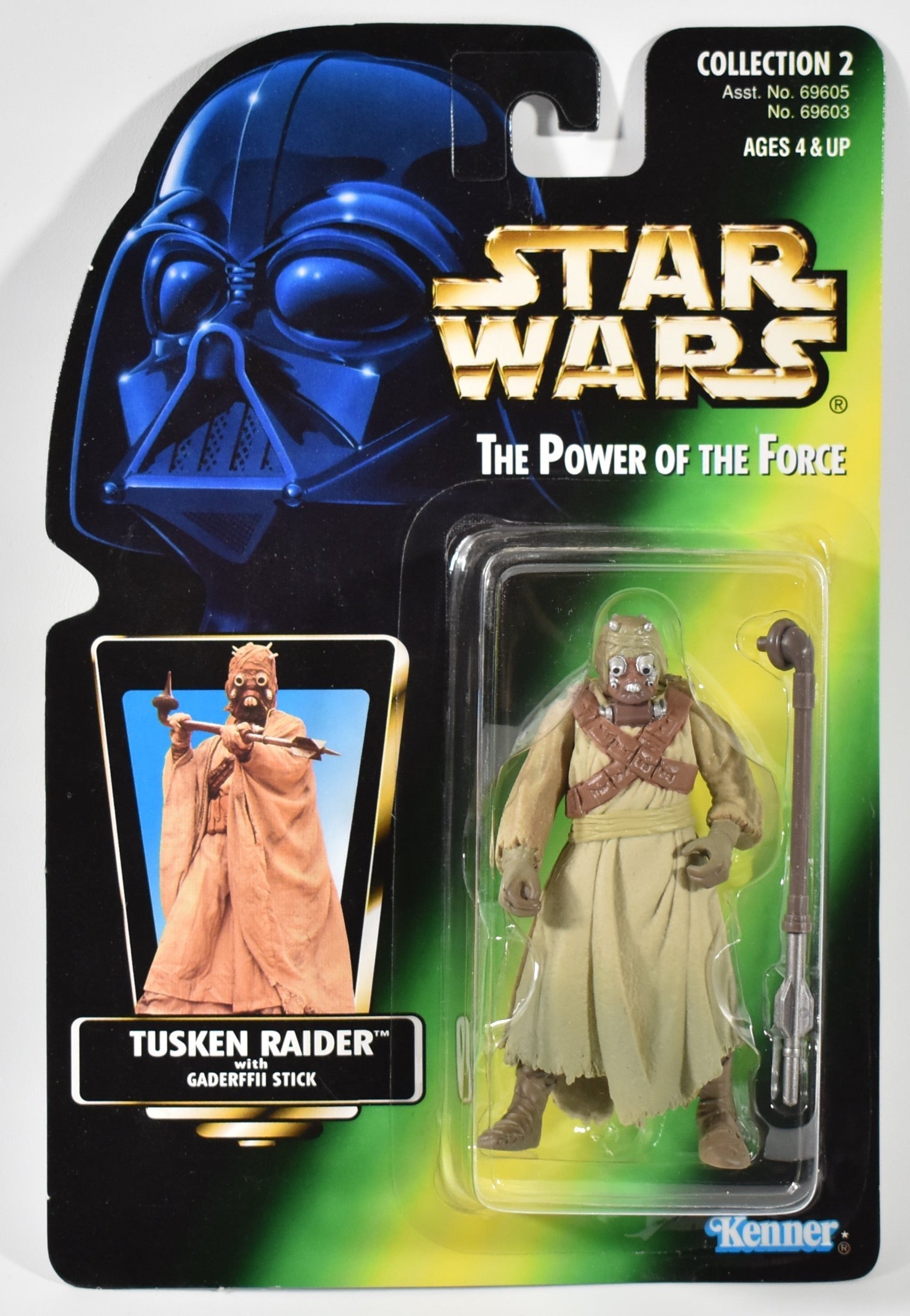 Star Wars Power of the Force Green Card Tusken Raider 1995 Kenner