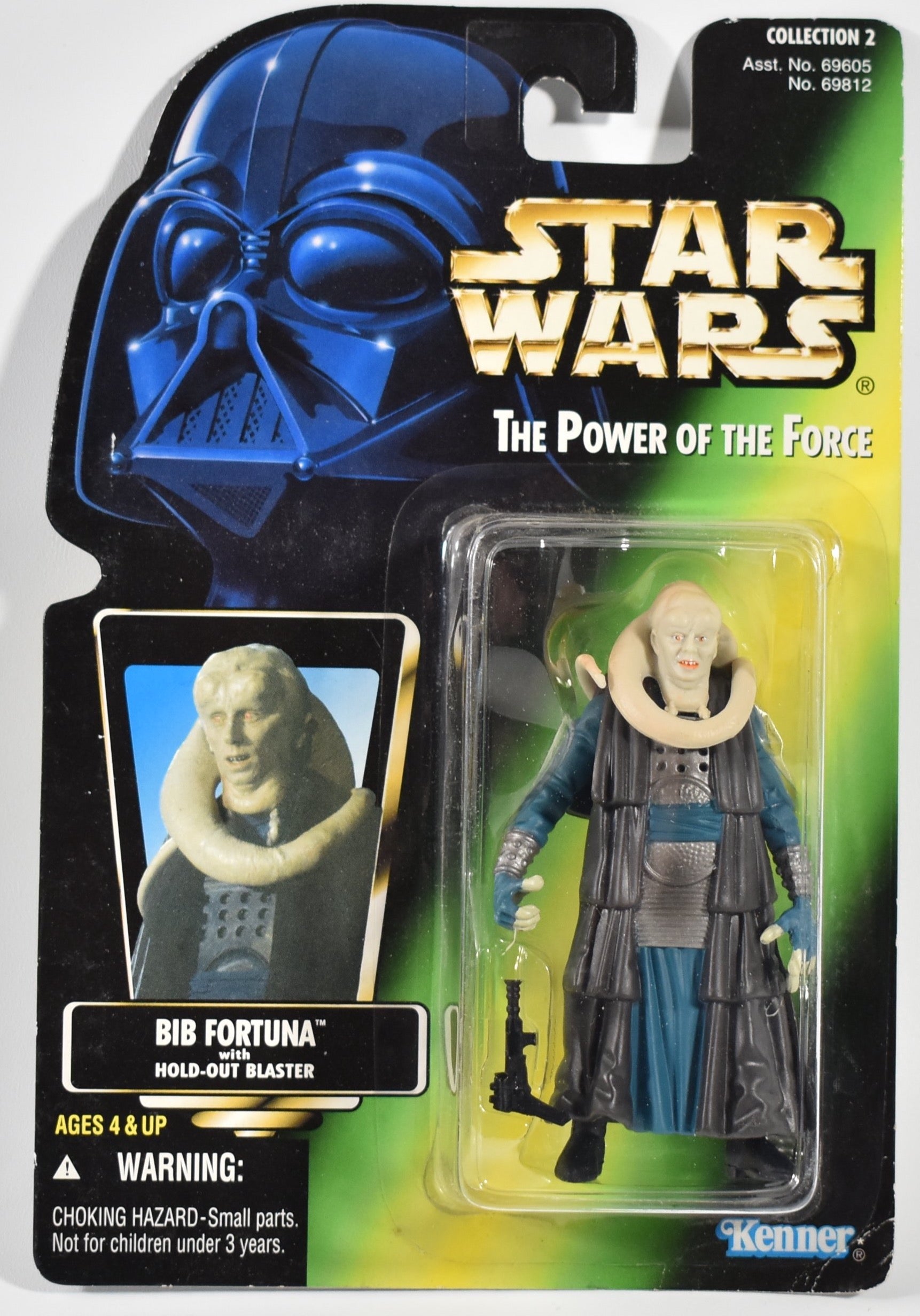 Star Wars Power of the force Green Card Bib Fortuna 1996 Kenner JAPAN