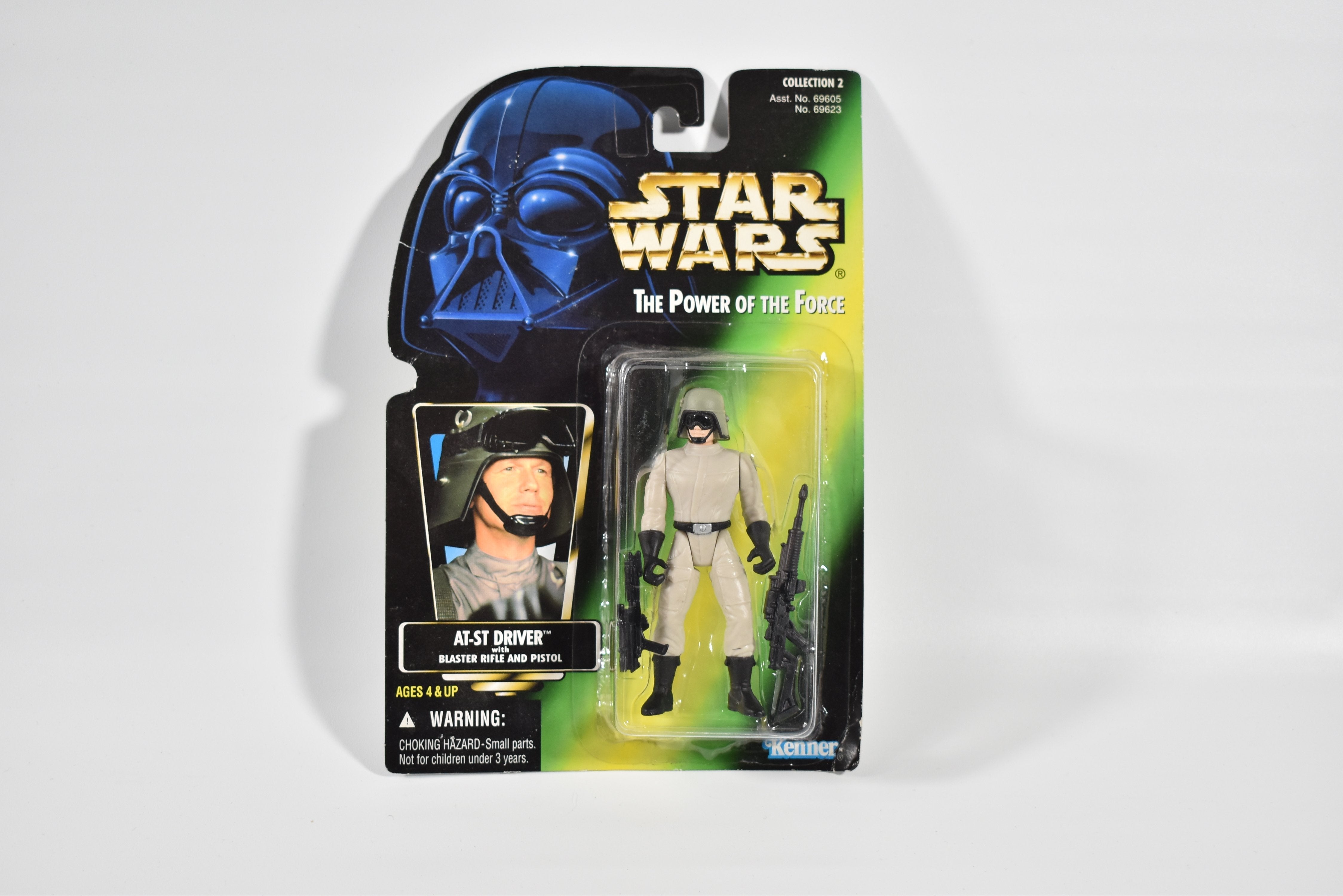 Star Wars Power of the force Green Card At-St Driver 1996 Kenner