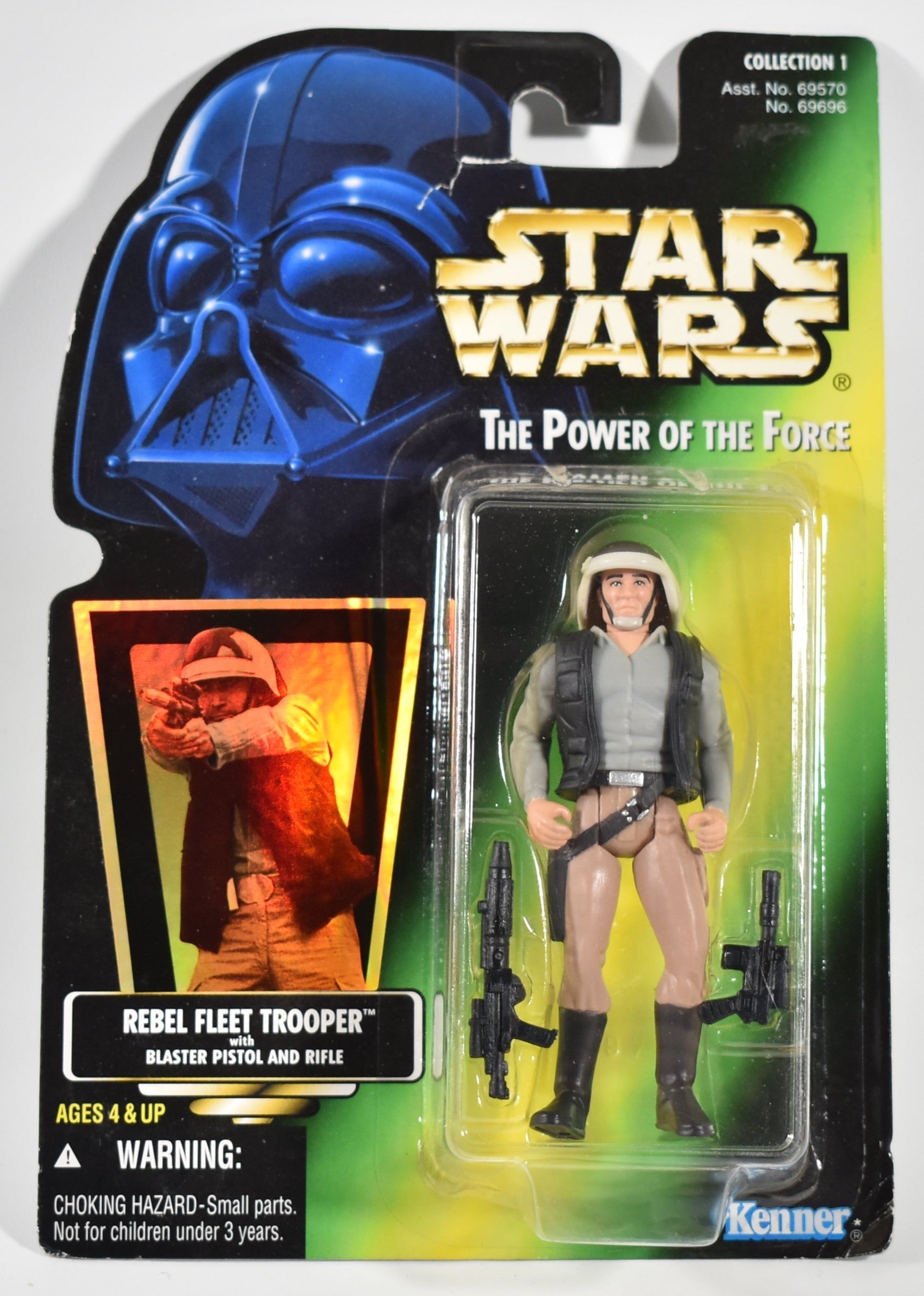 Star Wars Power of the force Green Card Rebel Fleet Trooper 1996 Kenner