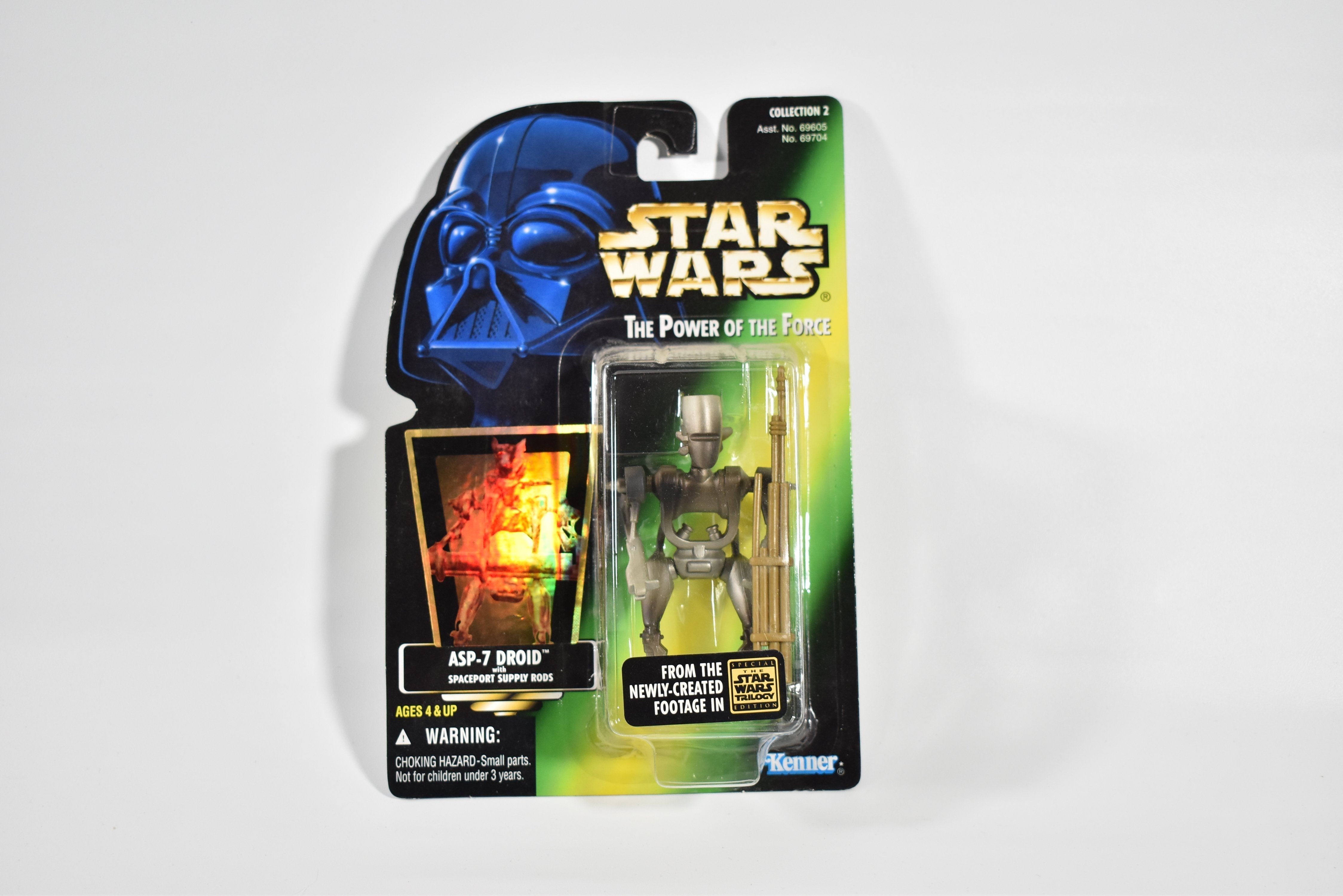 Star Wars Power of the Force Green Card ASP-7 Droid 1996 Kenner