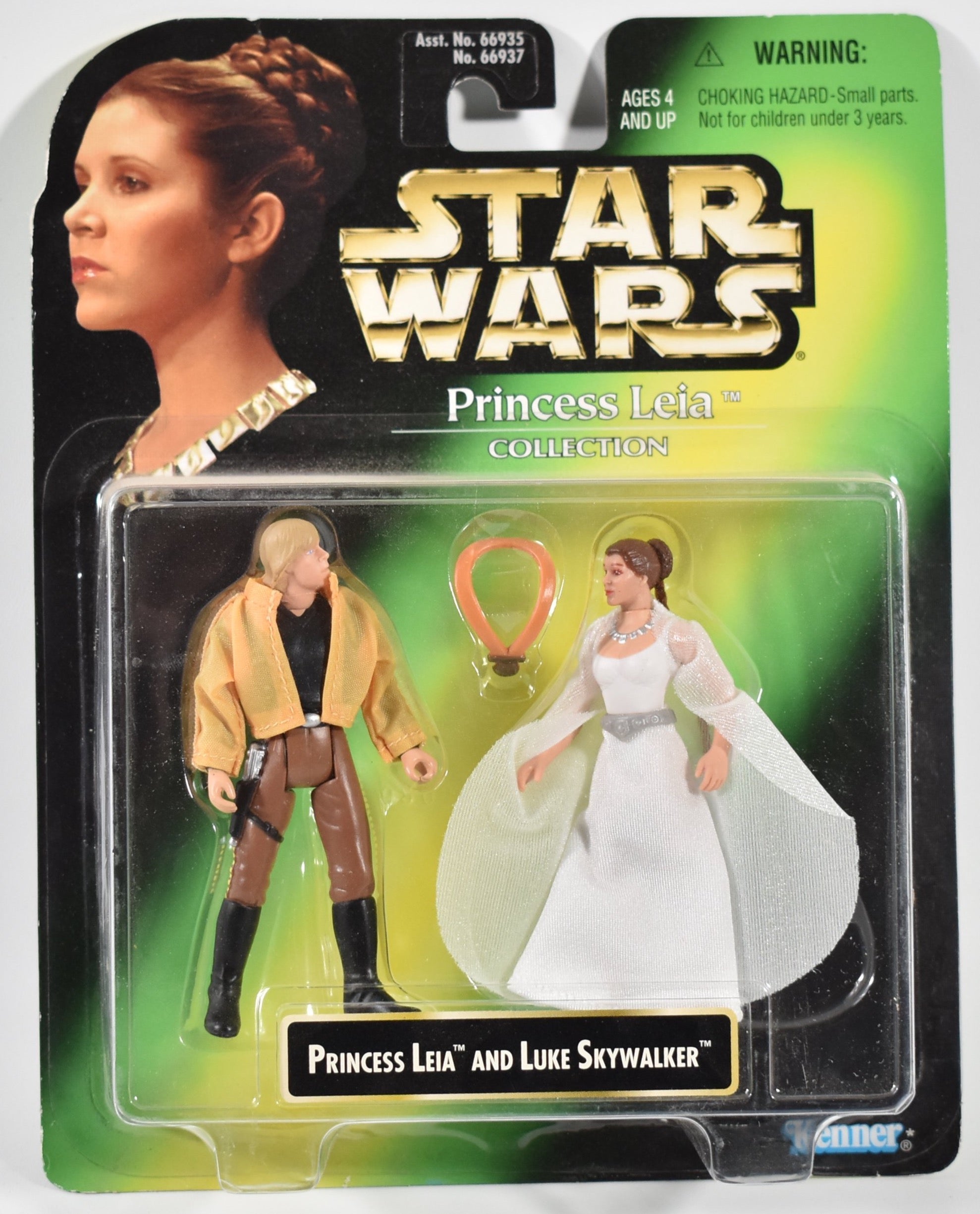 Star Wars Power of the Force Princess Leia and Luke Skywalker 1997 Kenner