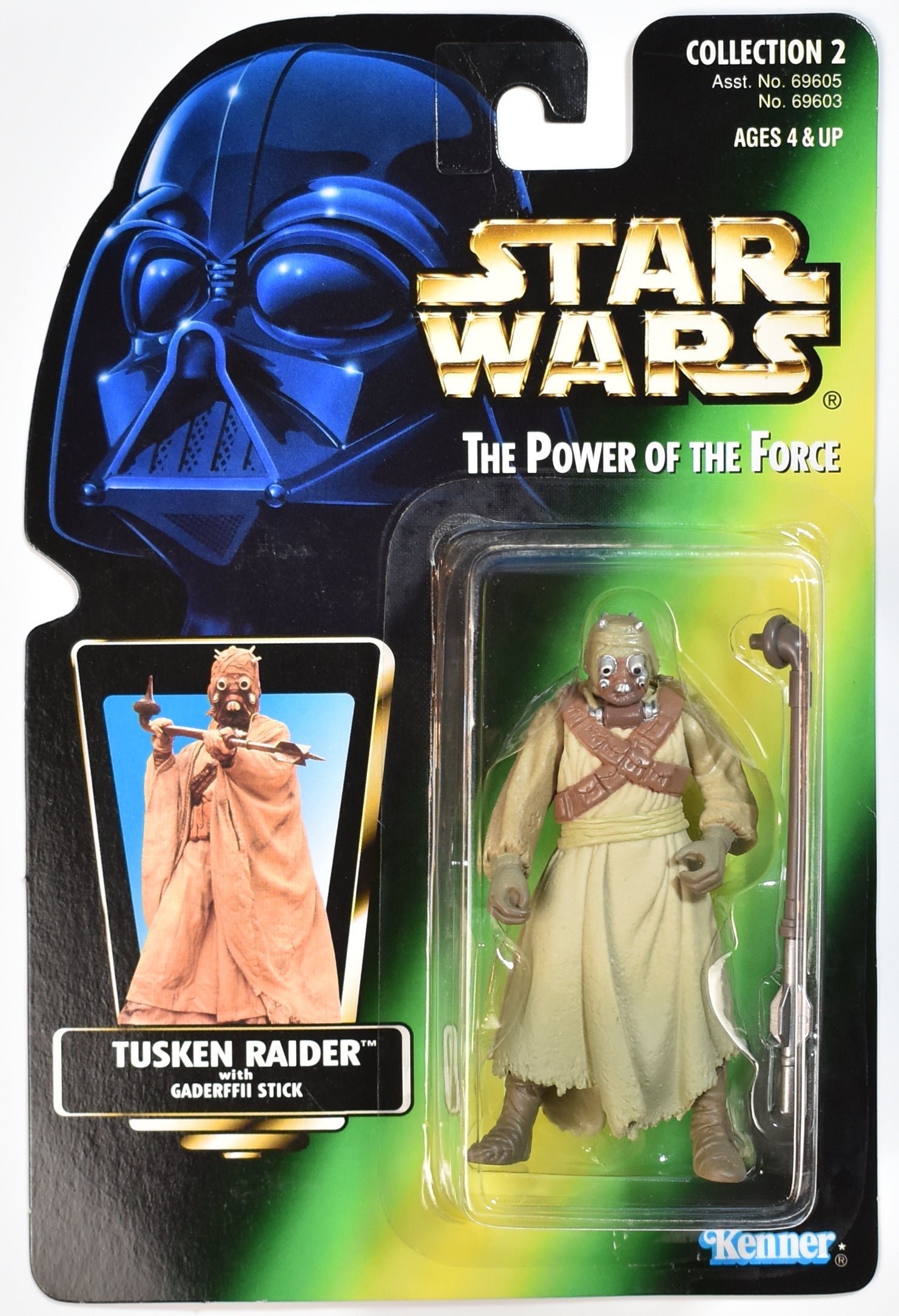 Star Wars Power of the Force Green Card Tusken Raider 1995 Kenner