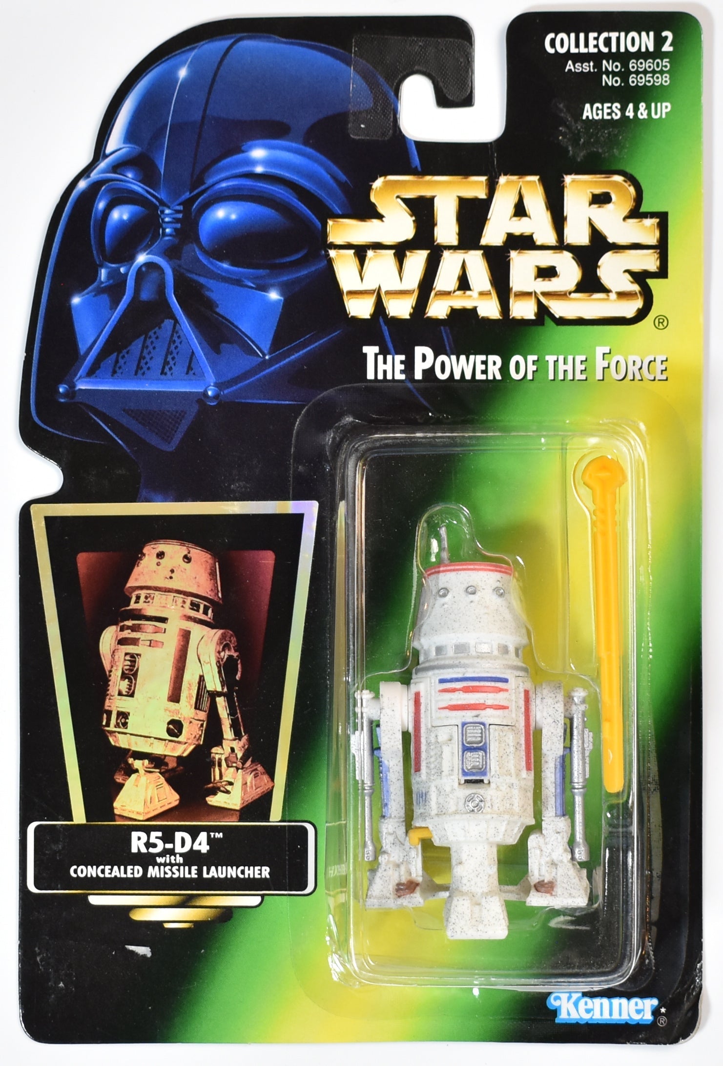 Star Wars Power of the Force Green Card R5-D4 Holo