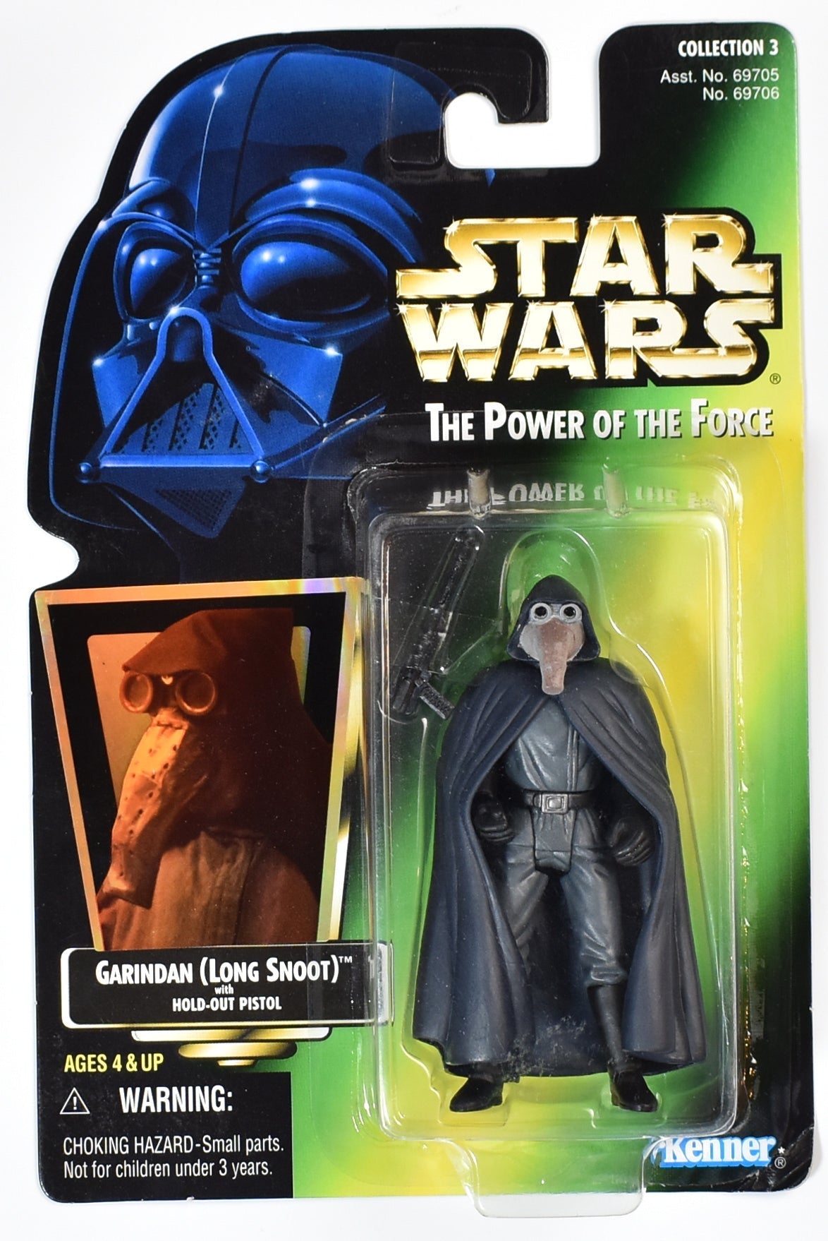 Star Wars Power of the force Green Card Garindan Long Snoot