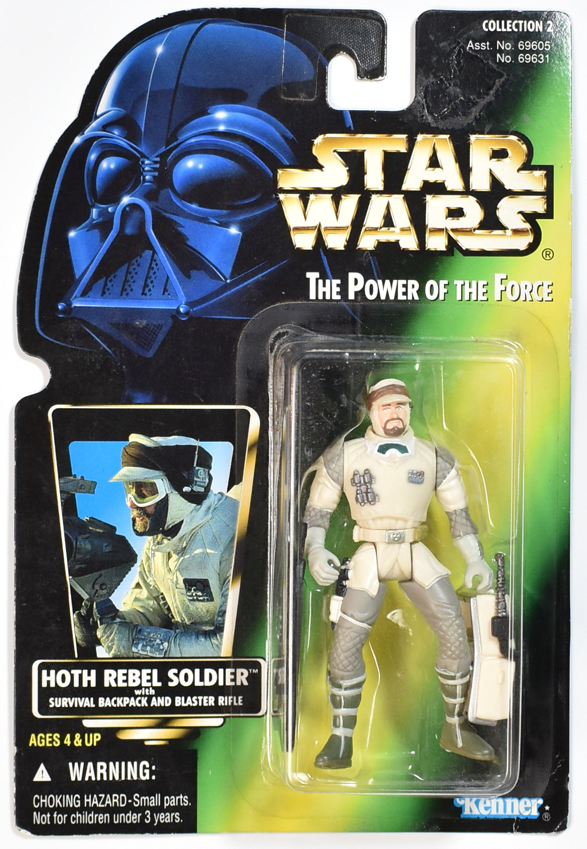Star Wars Power of the force Green Card Hoth Rebel Soldier JAPAN 1997 Hasbro