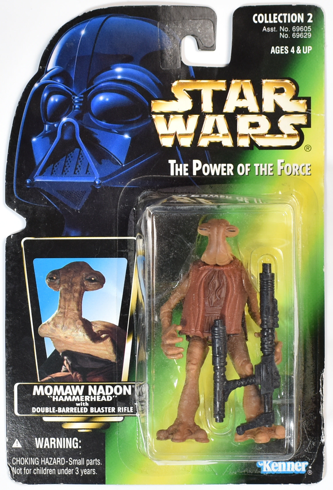 Star Wars Power of the Force Green Card Momaw Nadon Hammerhead Kenner 1996