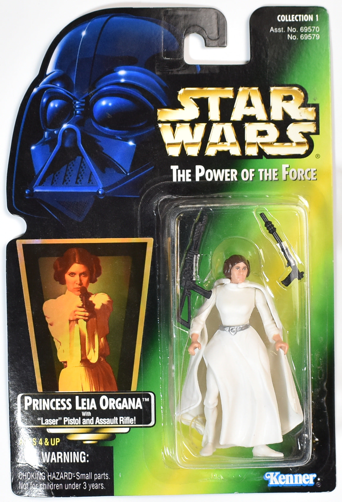 Star Wars Power of the force Green Card Princess Leia Organa Kenner 1996