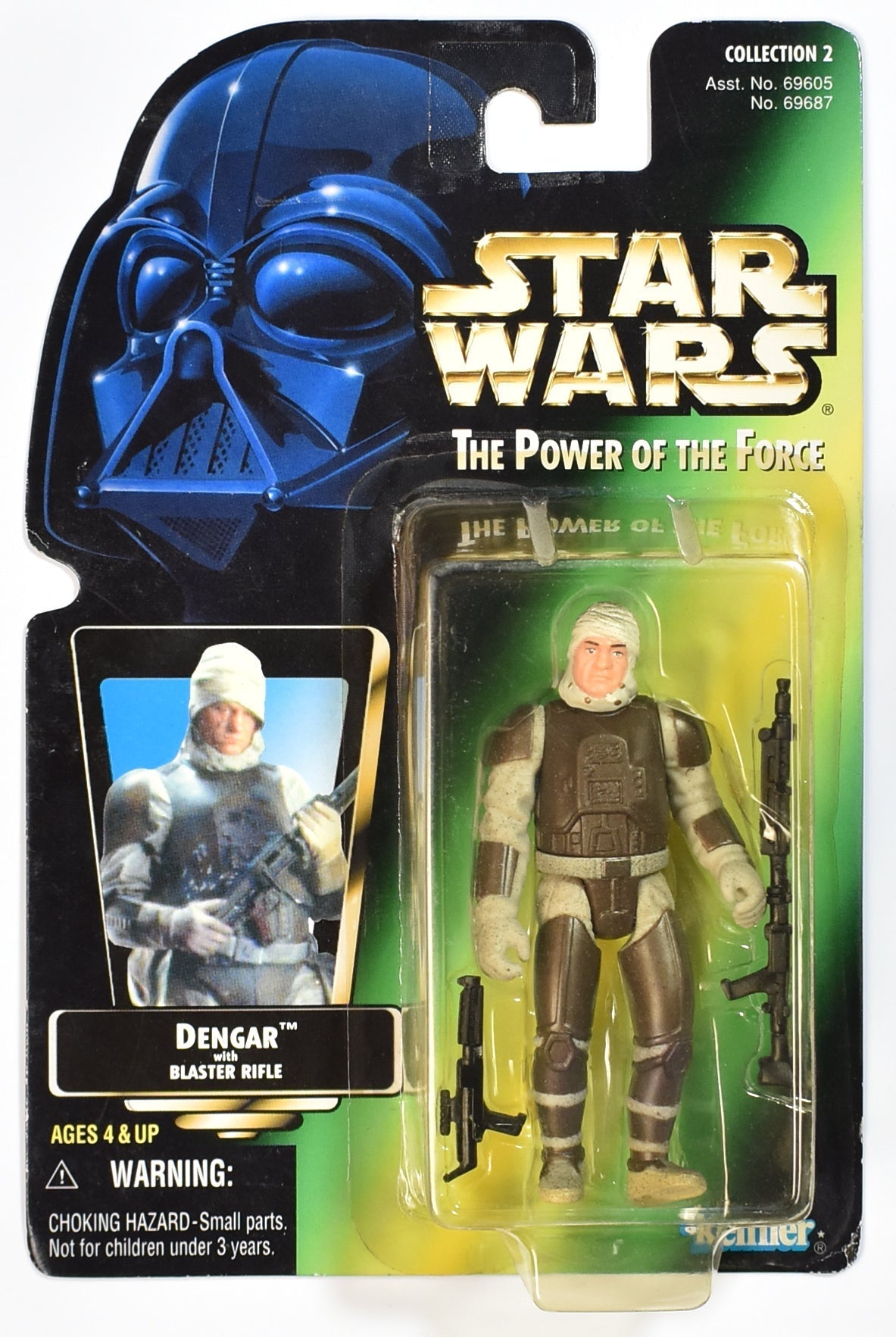 Star Wars Power of the force Green Card Dengar 1996 Hasbro JAPAN