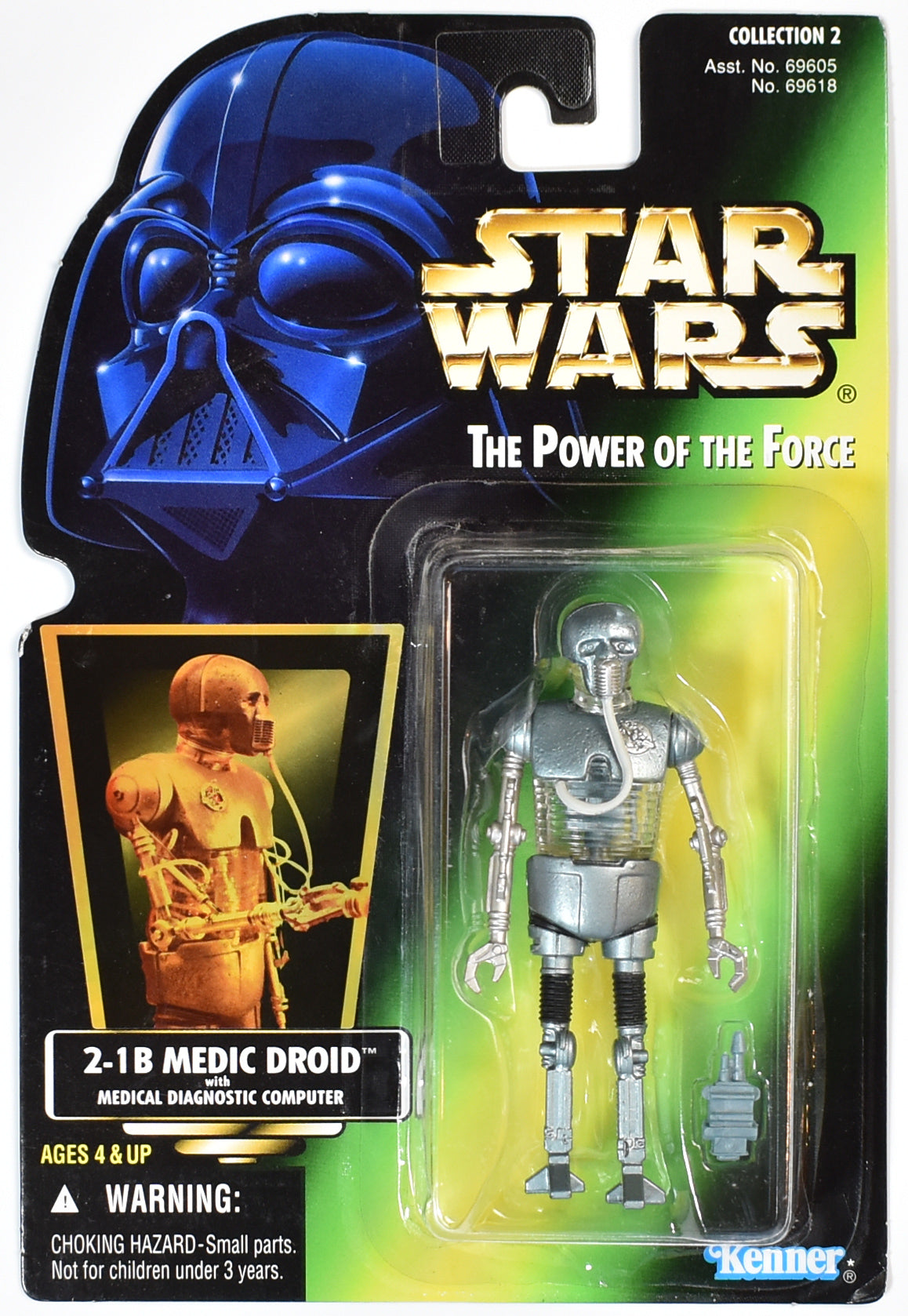 Star Wars Power of the force Green Card 2-1B Medic Droid