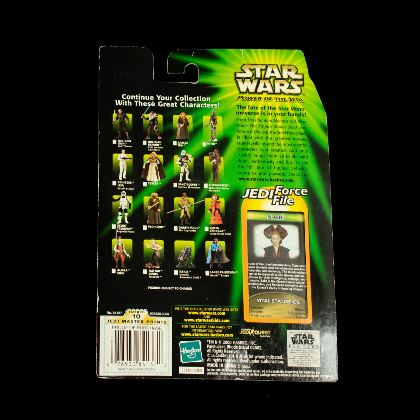 Star Wars Power of the Jedi Action Figure Sabe Queens Decoy