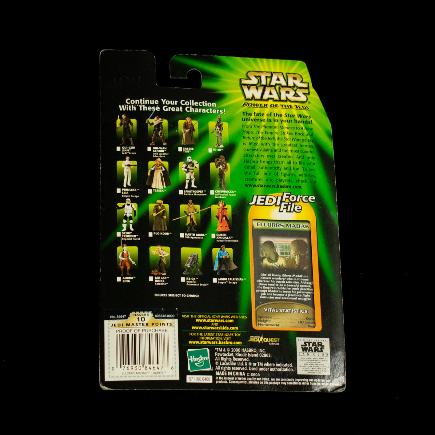 Star Wars Power of the Jedi Action Figure Ellorrs Madak