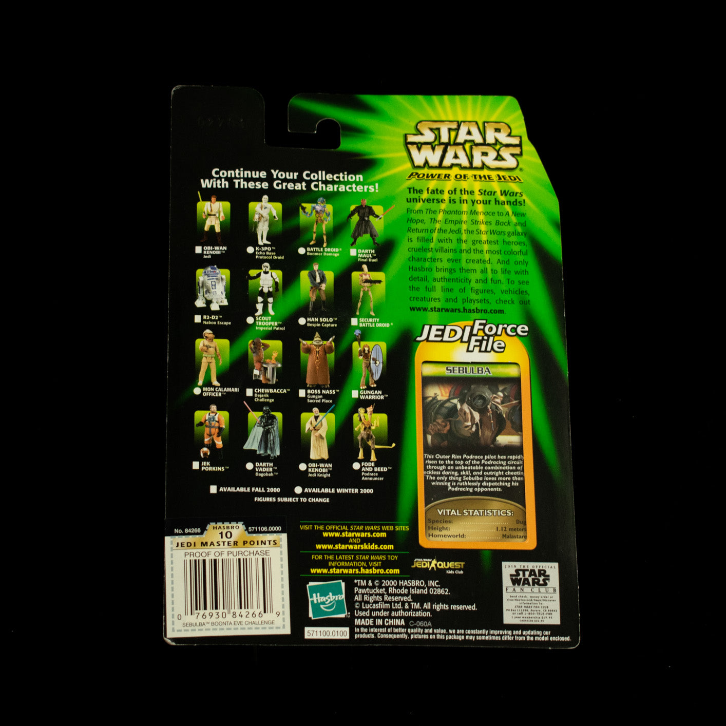 Star Wars Power of the Jedi Action Figure Sebulba Hasbro