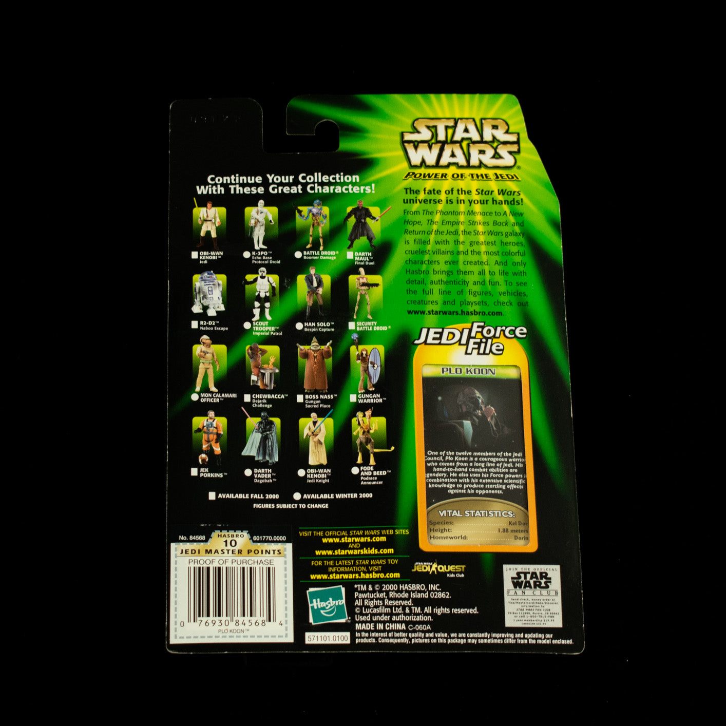 Star Wars Power of the Jedi Action Figure Plo Koon Jedi Master Collection 2