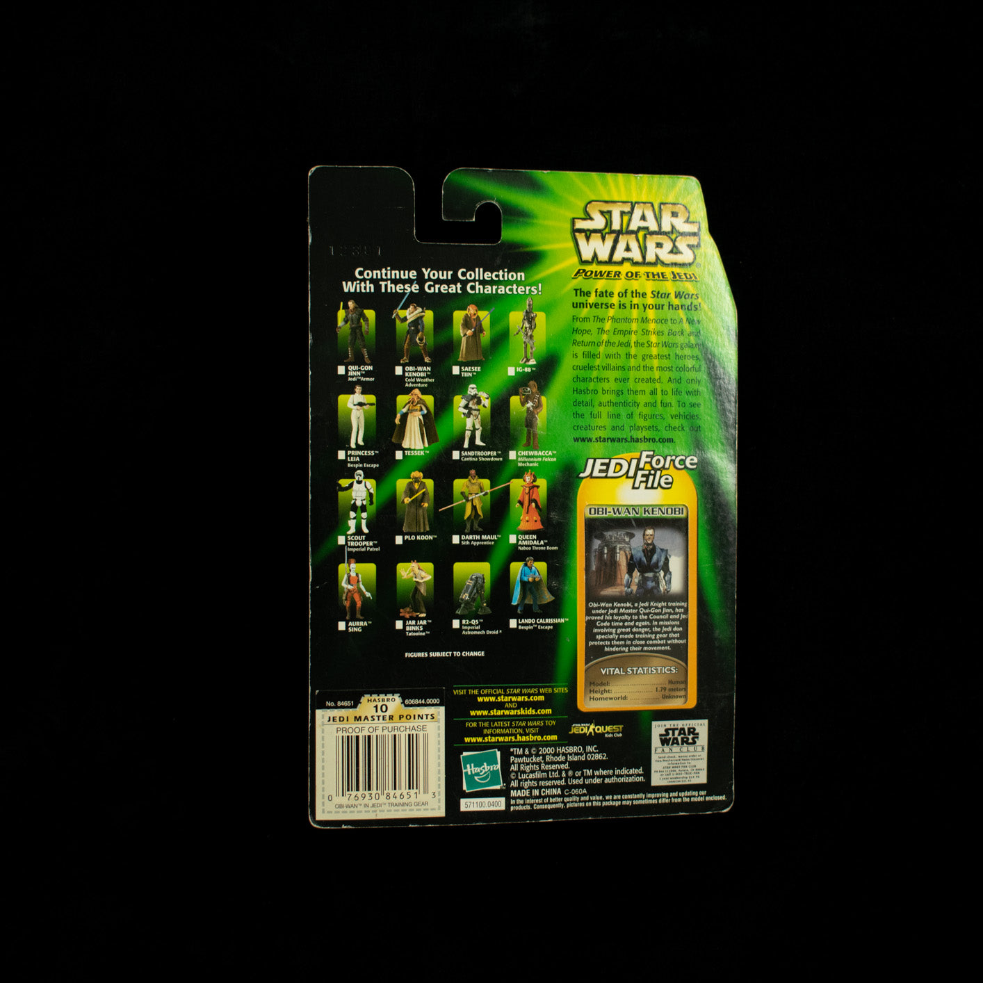 Star Wars Power of the Jedi Action Figure Obi Wan Kenobi Jedi Training Gear