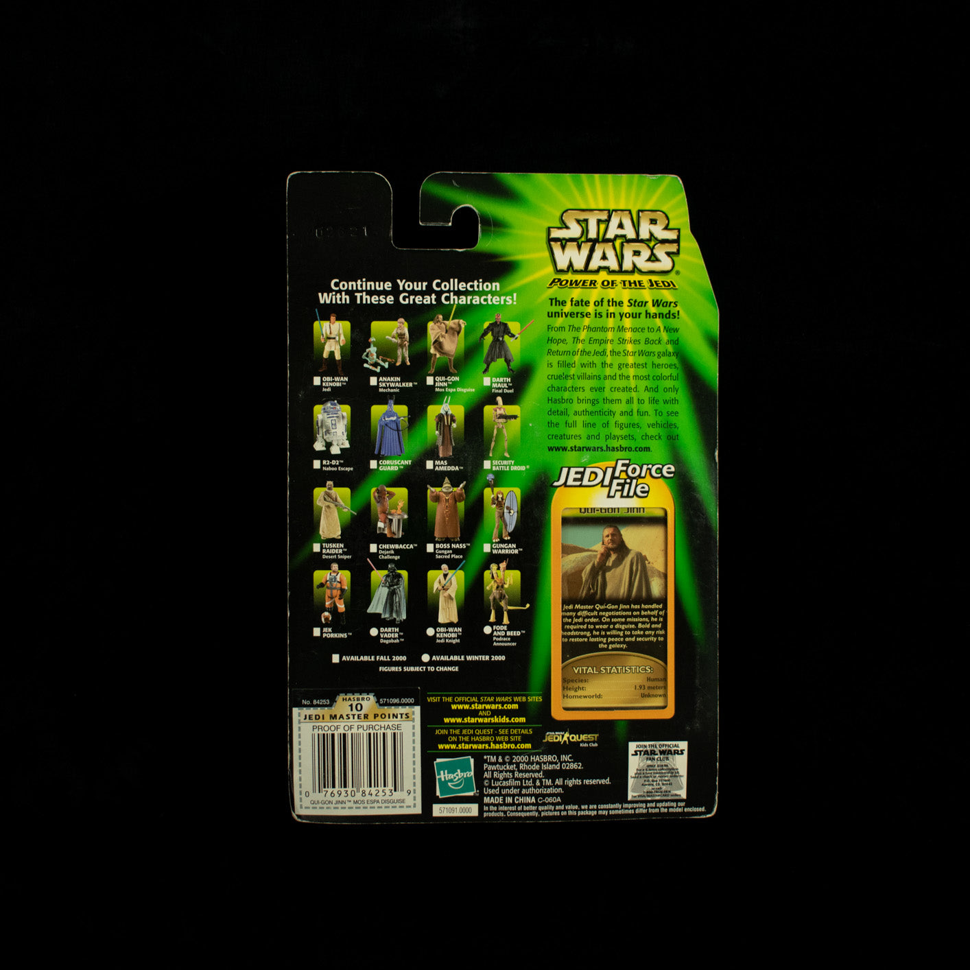 Star Wars Power of the Jedi Qui Gon Jinn Mos