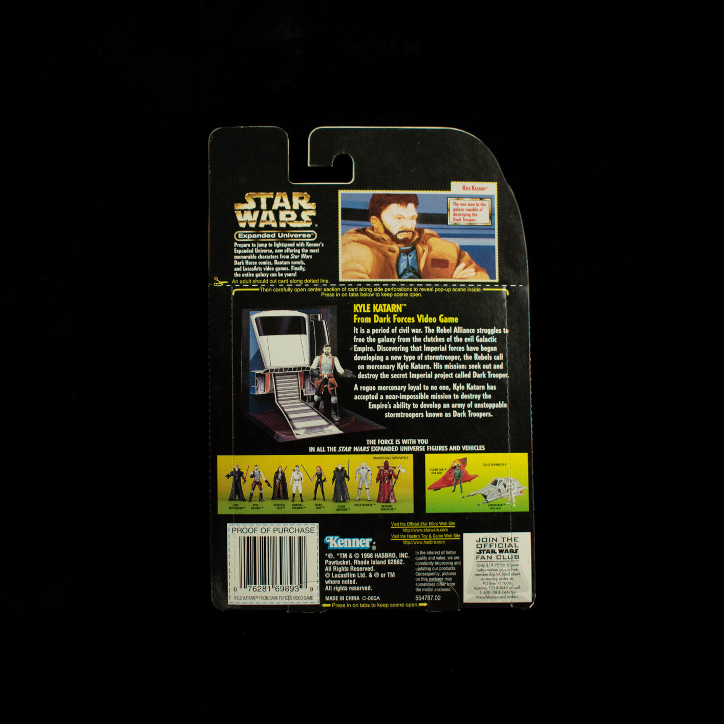 Star Wars Expanded Universe Kenner 1998 Kyle Katarn Dark Forces Video Game