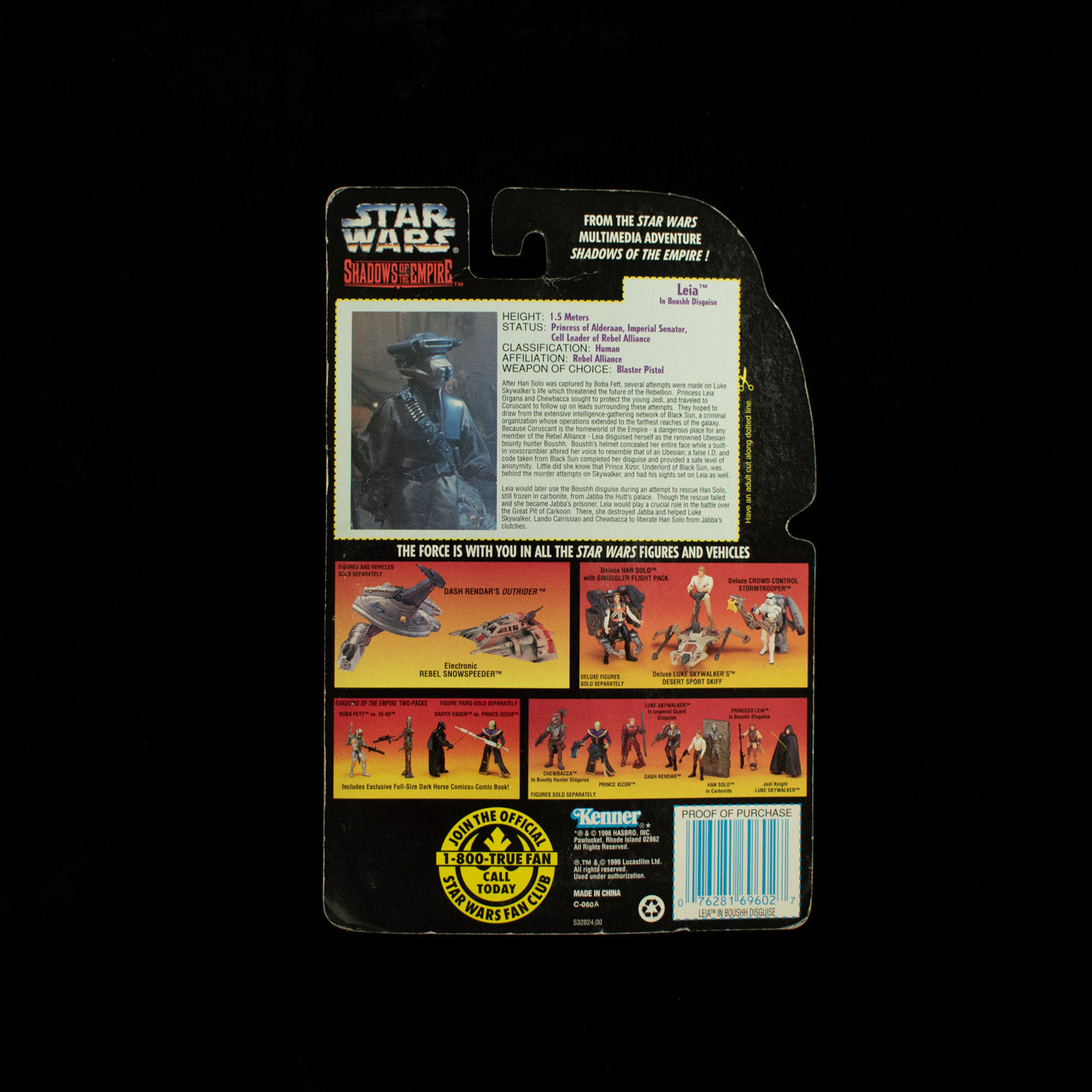 Star Wars Shadows of the empire Leia In Boushh Disguise