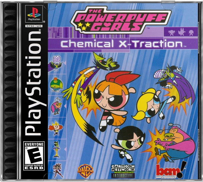 Powerpuff Girls, The - Chemical X-Traction PS1 Sony Playstation 1 Used Video Game