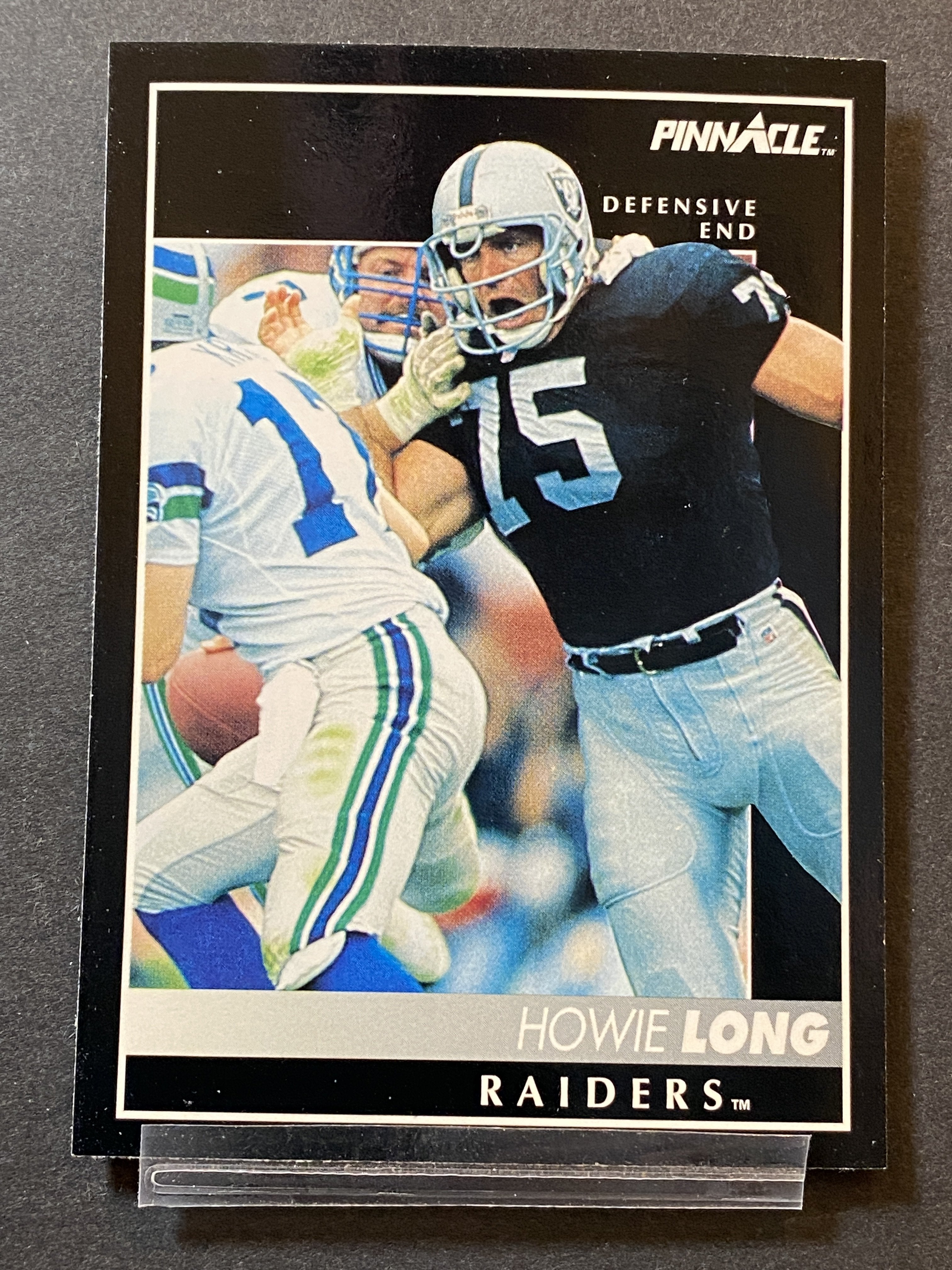 Howie Long 1992 Pinnacle Football Card Las Vegas Raiders