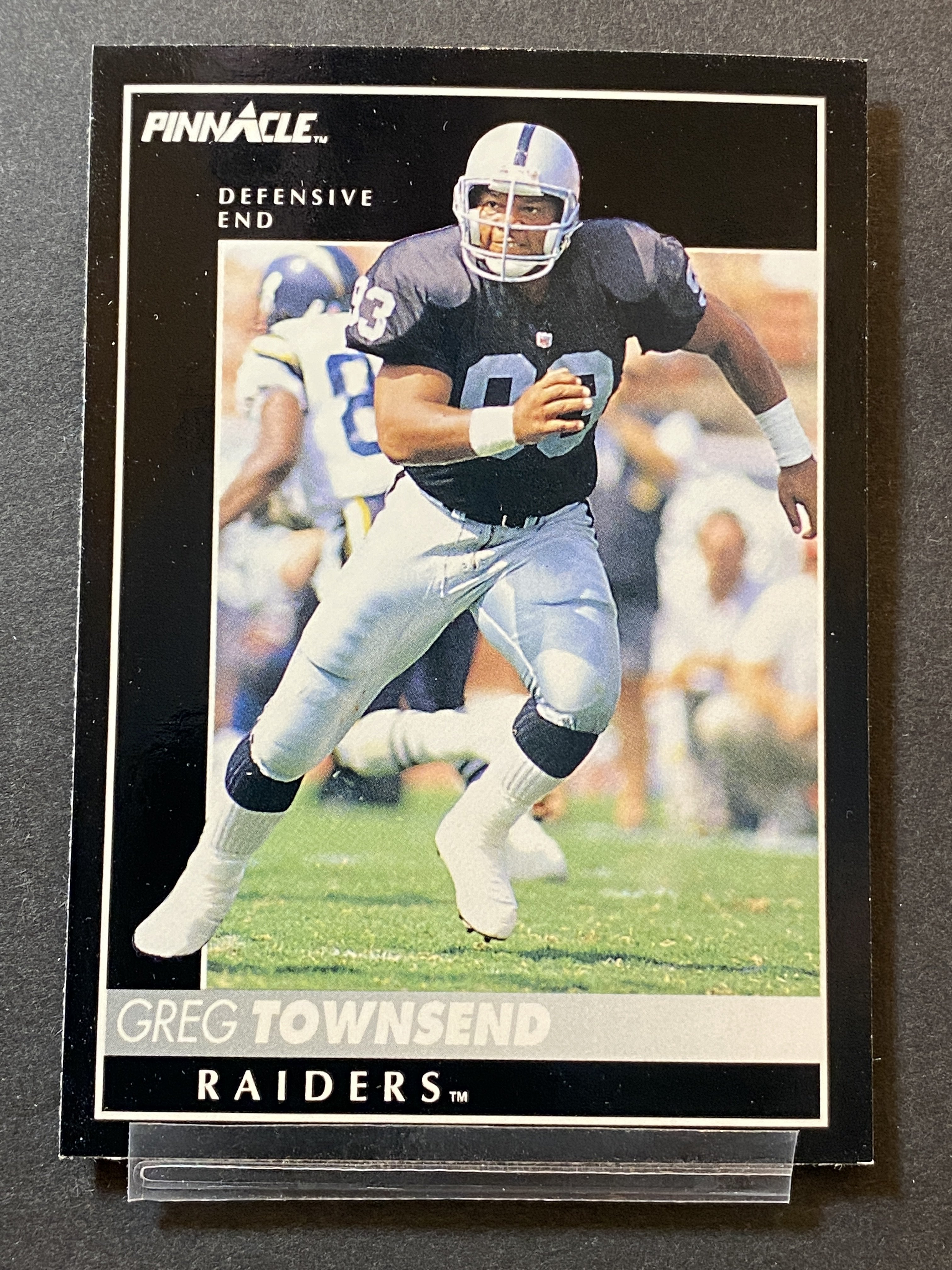 Greg Townsend 1992 Pinnacle Football Card Las Vegas Raiders