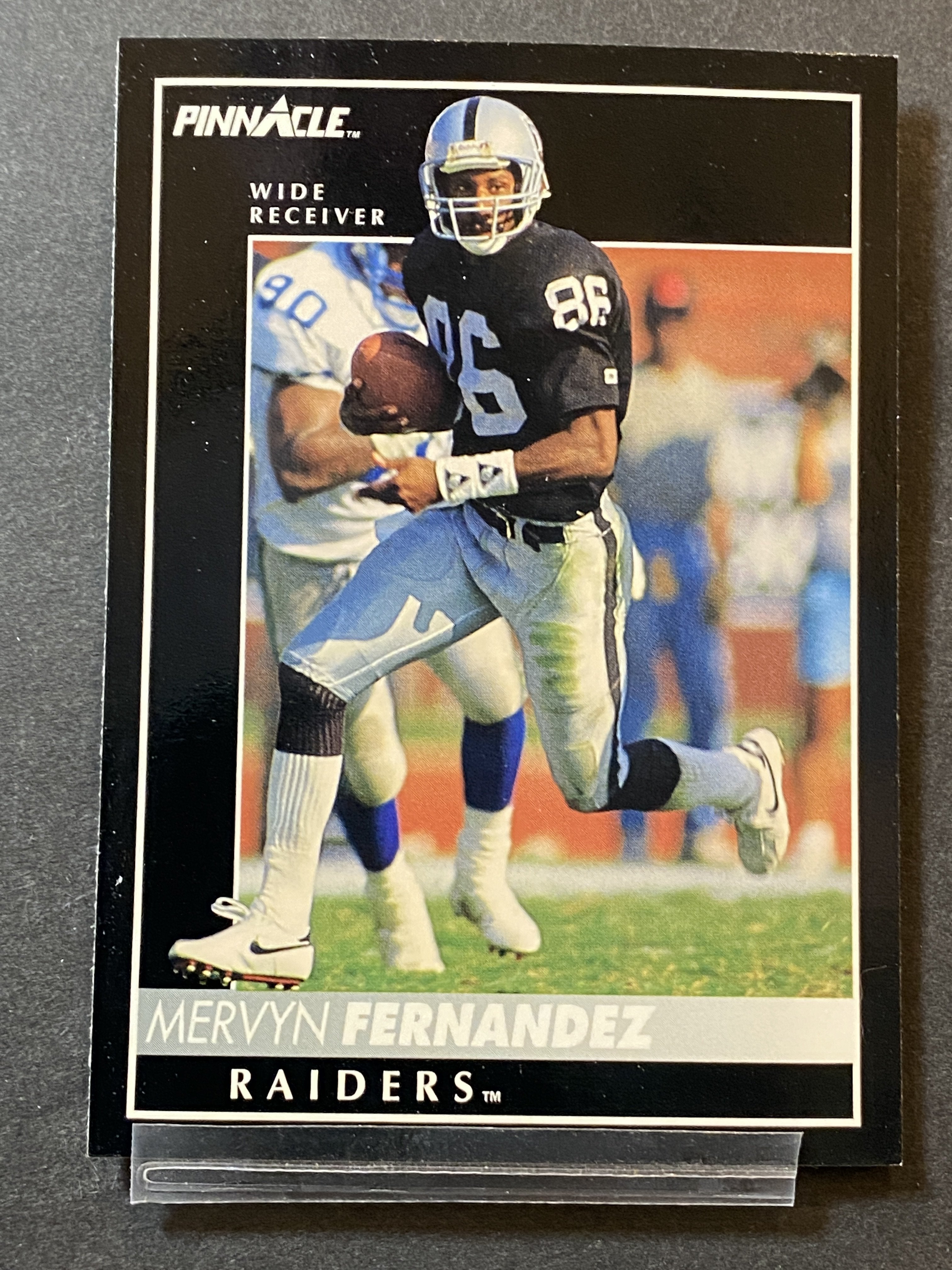 Mervyn Fernandez 1992 Pinnacle Football Card Las Vegas Raiders