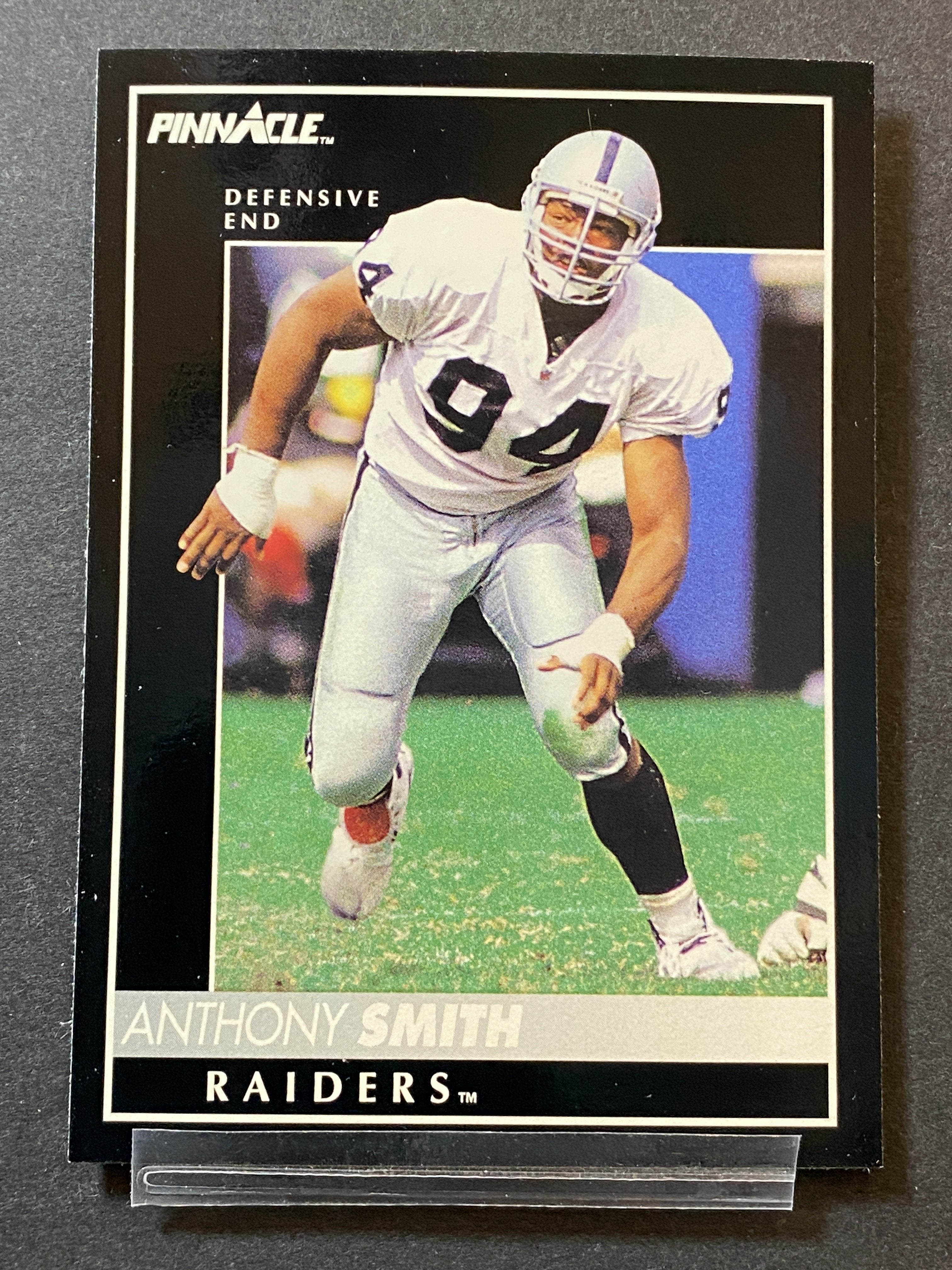 Anthony Smith 1992 Pinnacle Football Card Las Vegas Raiders