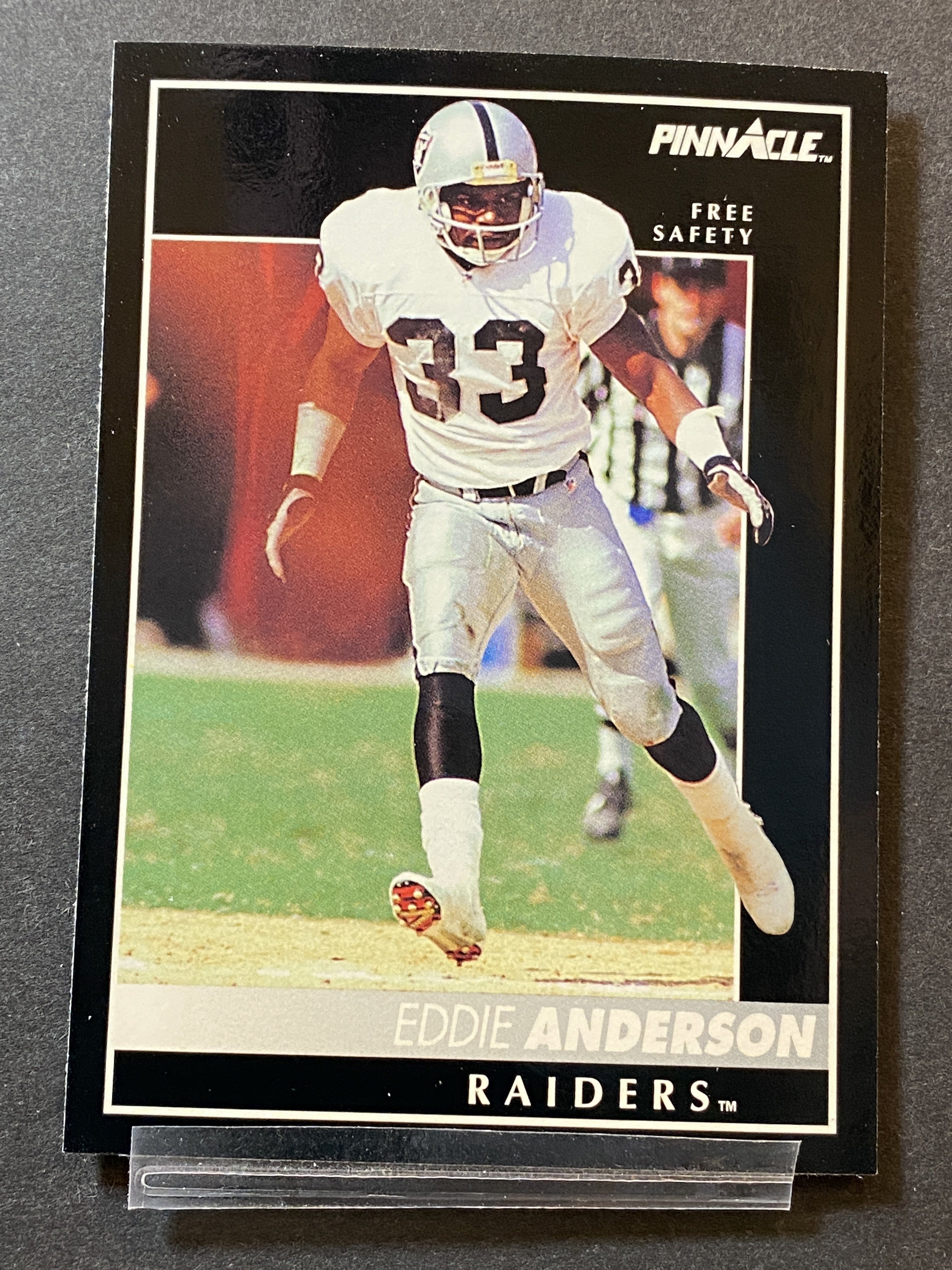 Eddie Anderson 1992 Pinnacle Football Card Las Vegas Raiders
