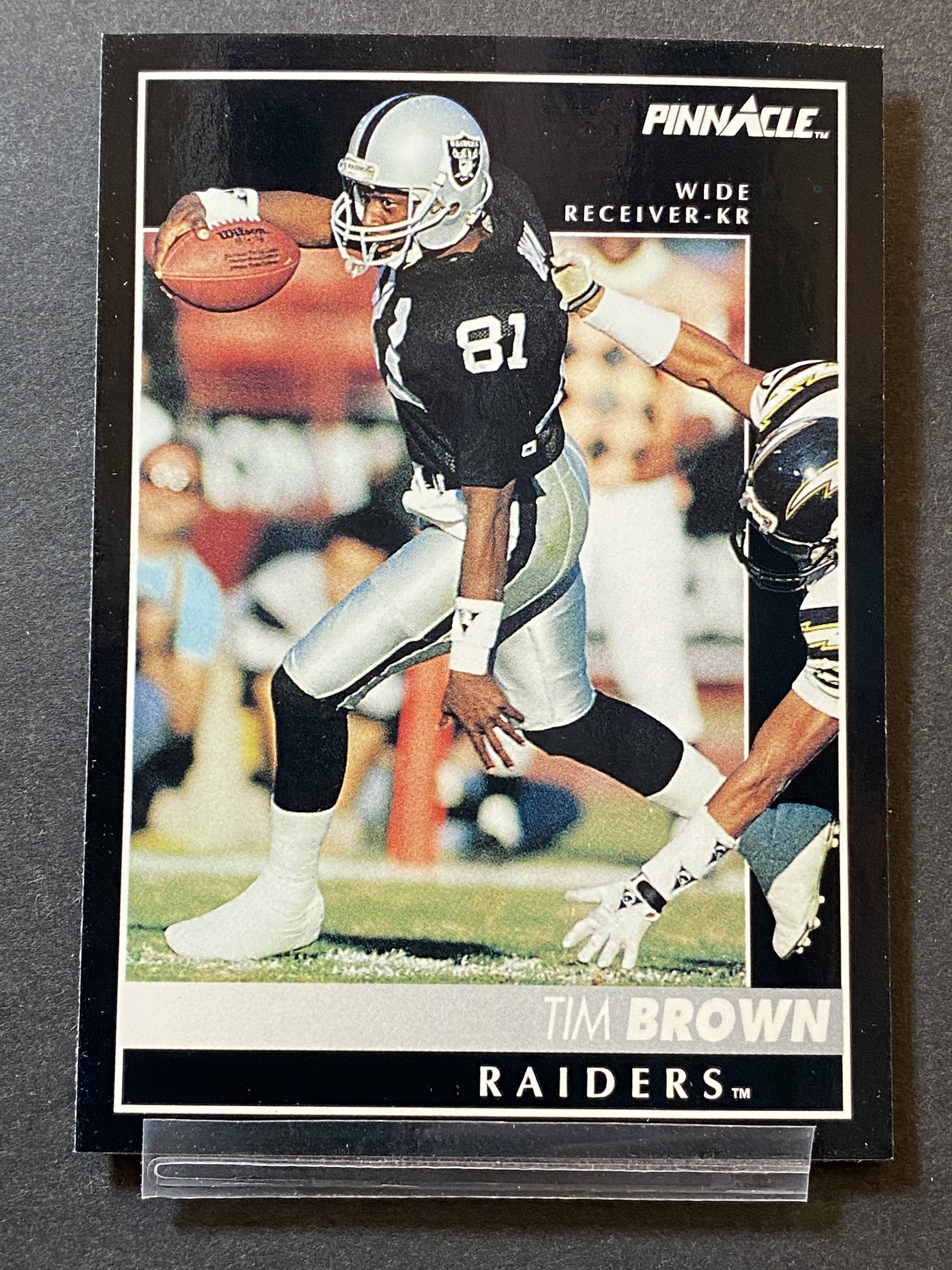 Tim Brown 1992 Pinnacle Football Card Las Vegas Raiders