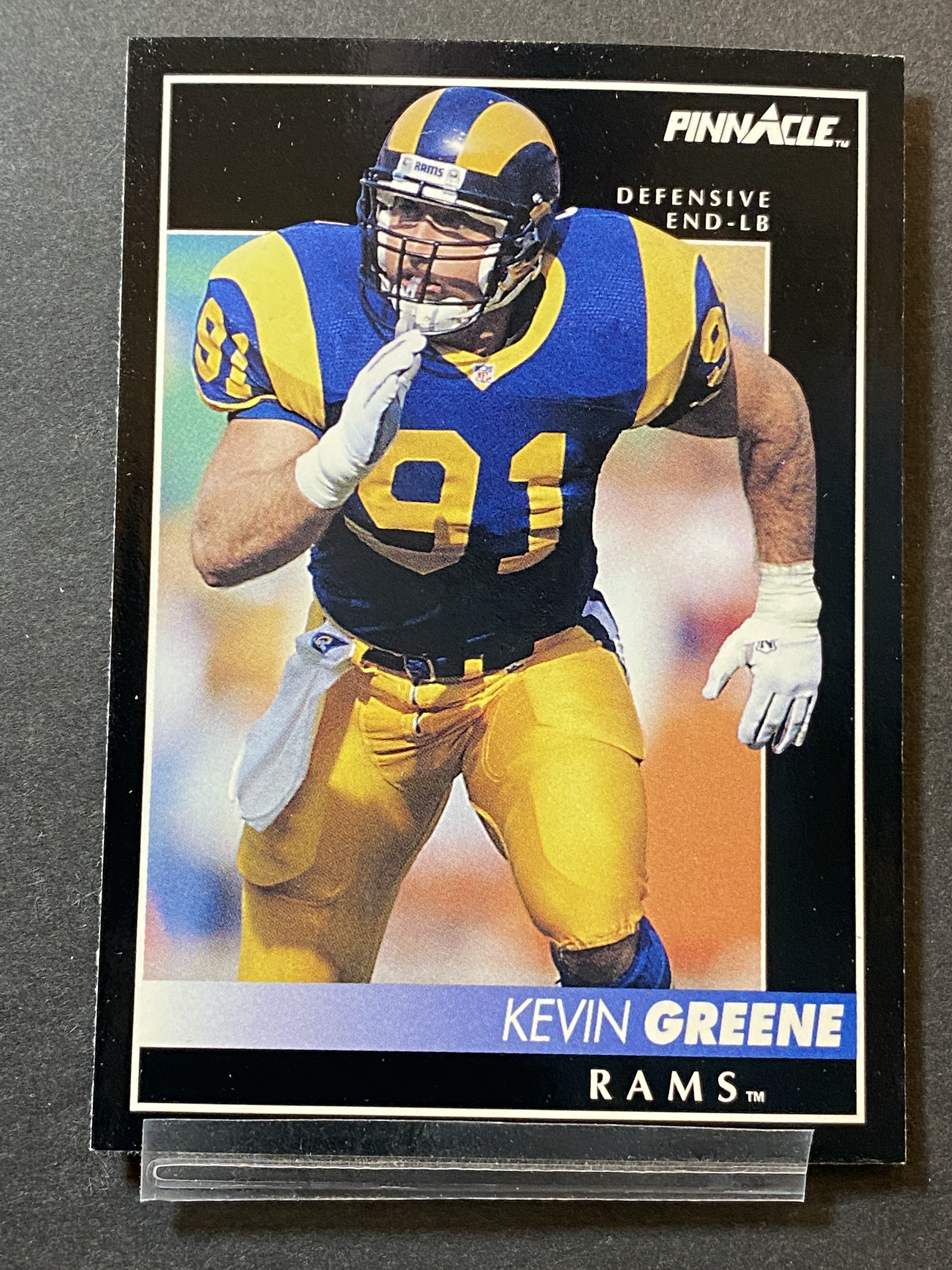 Kevin Greene Pinnacle Football Card Rams