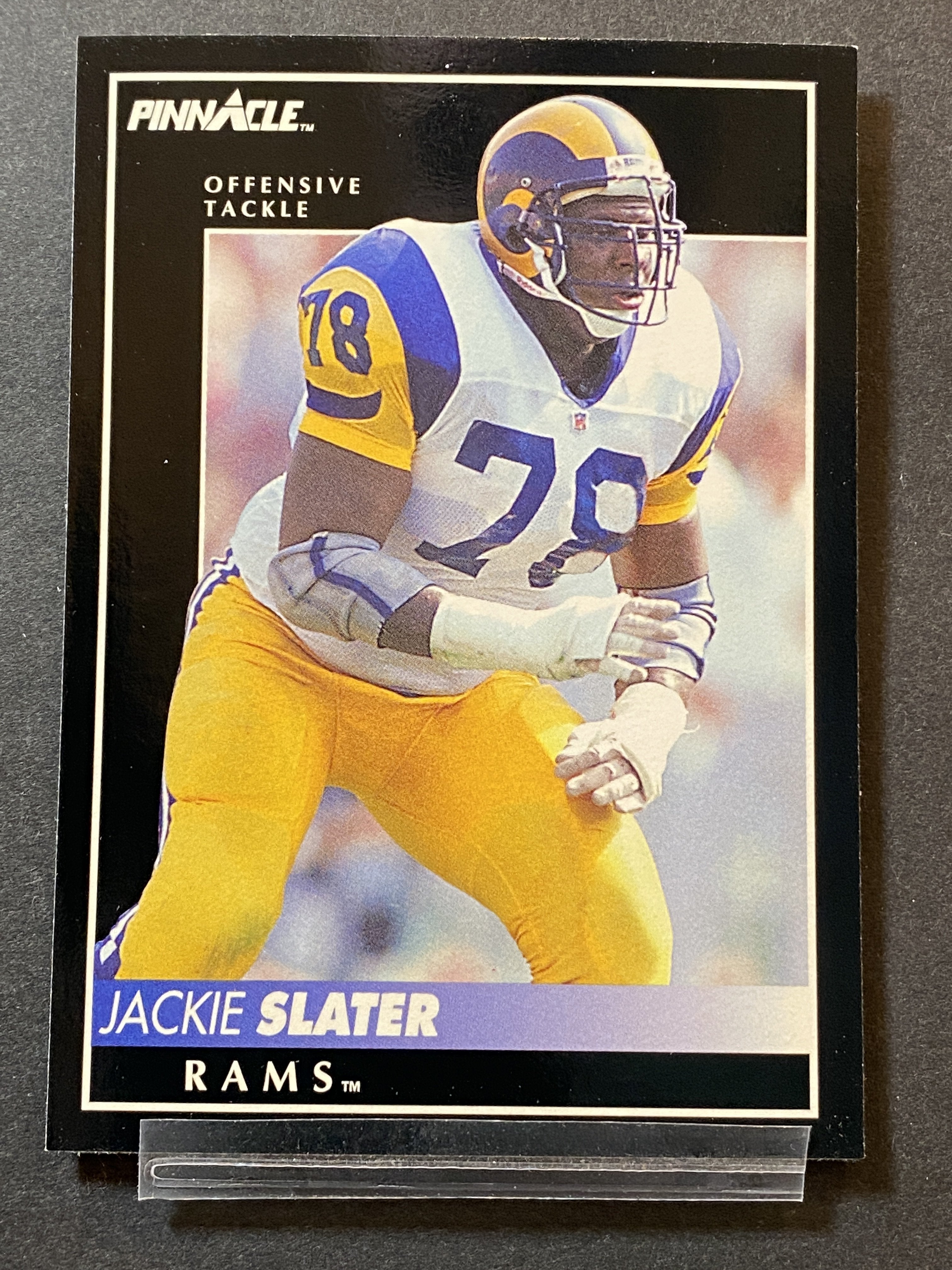 Jackie Slater Pinnacle Football Card Rams