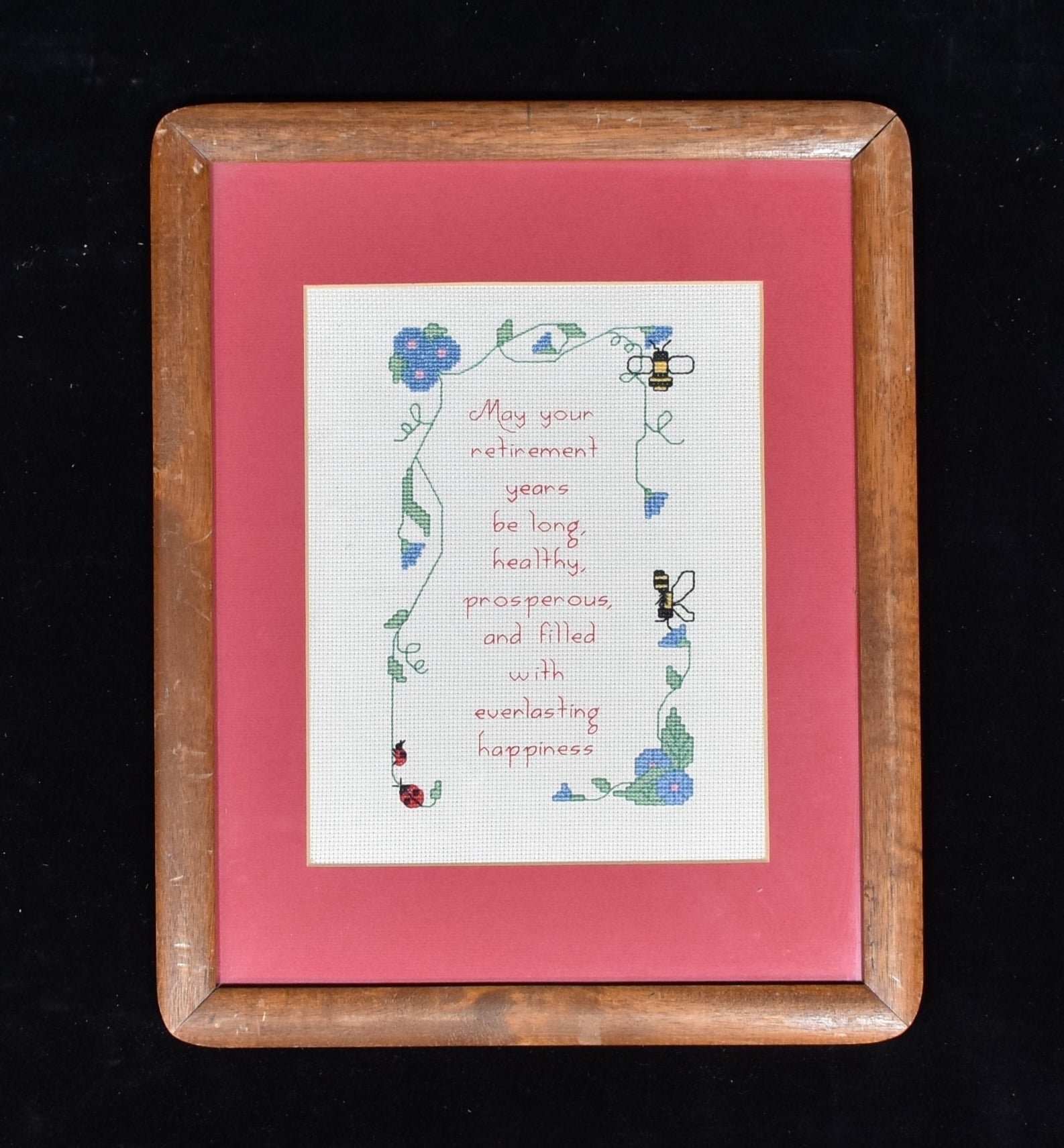 Retirement Years hand made gift framed 13 x 16