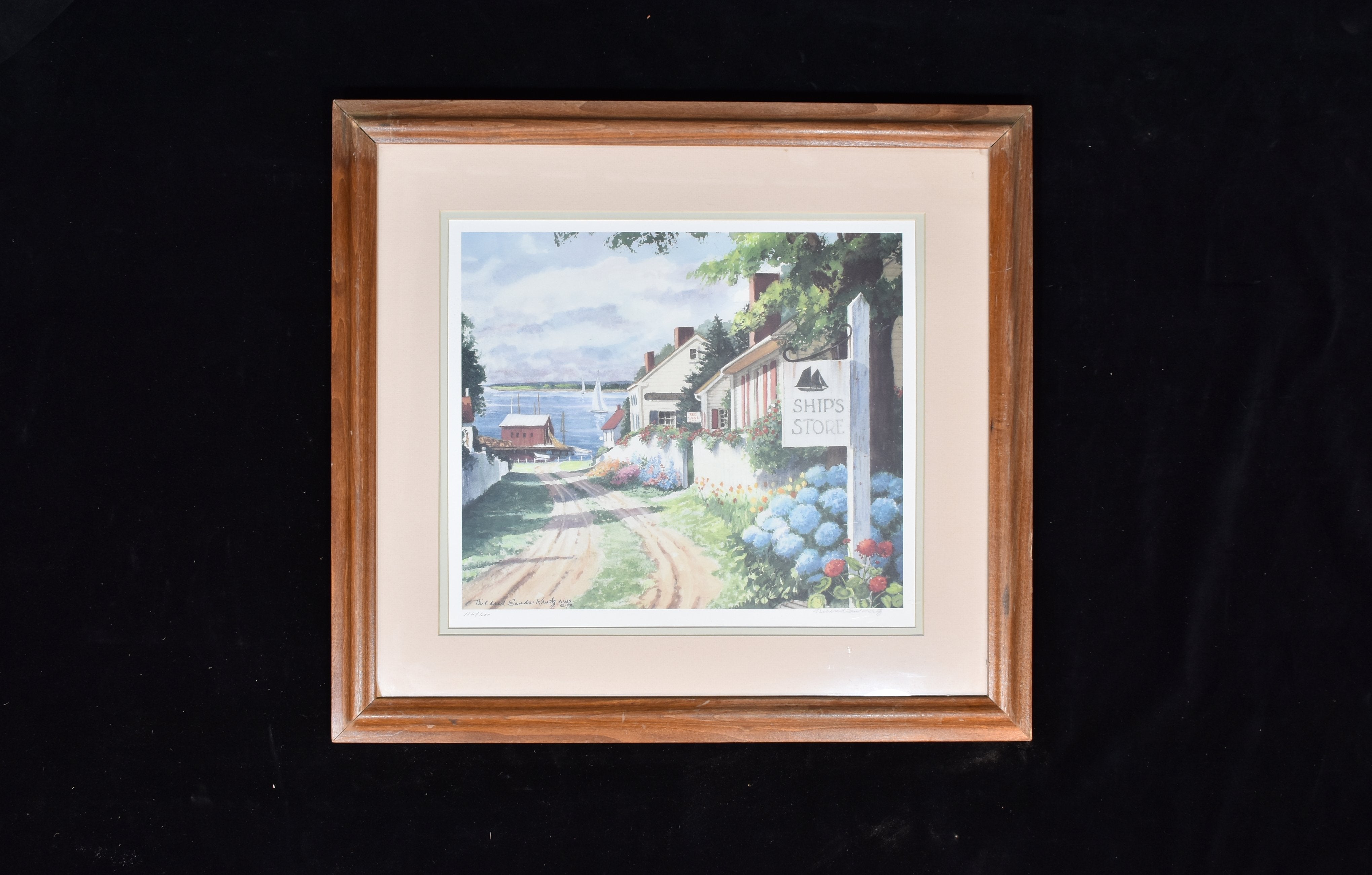 Ships Store Limited print Art work Framed 116 / 600 AWS 1993 21 x 23 Inch