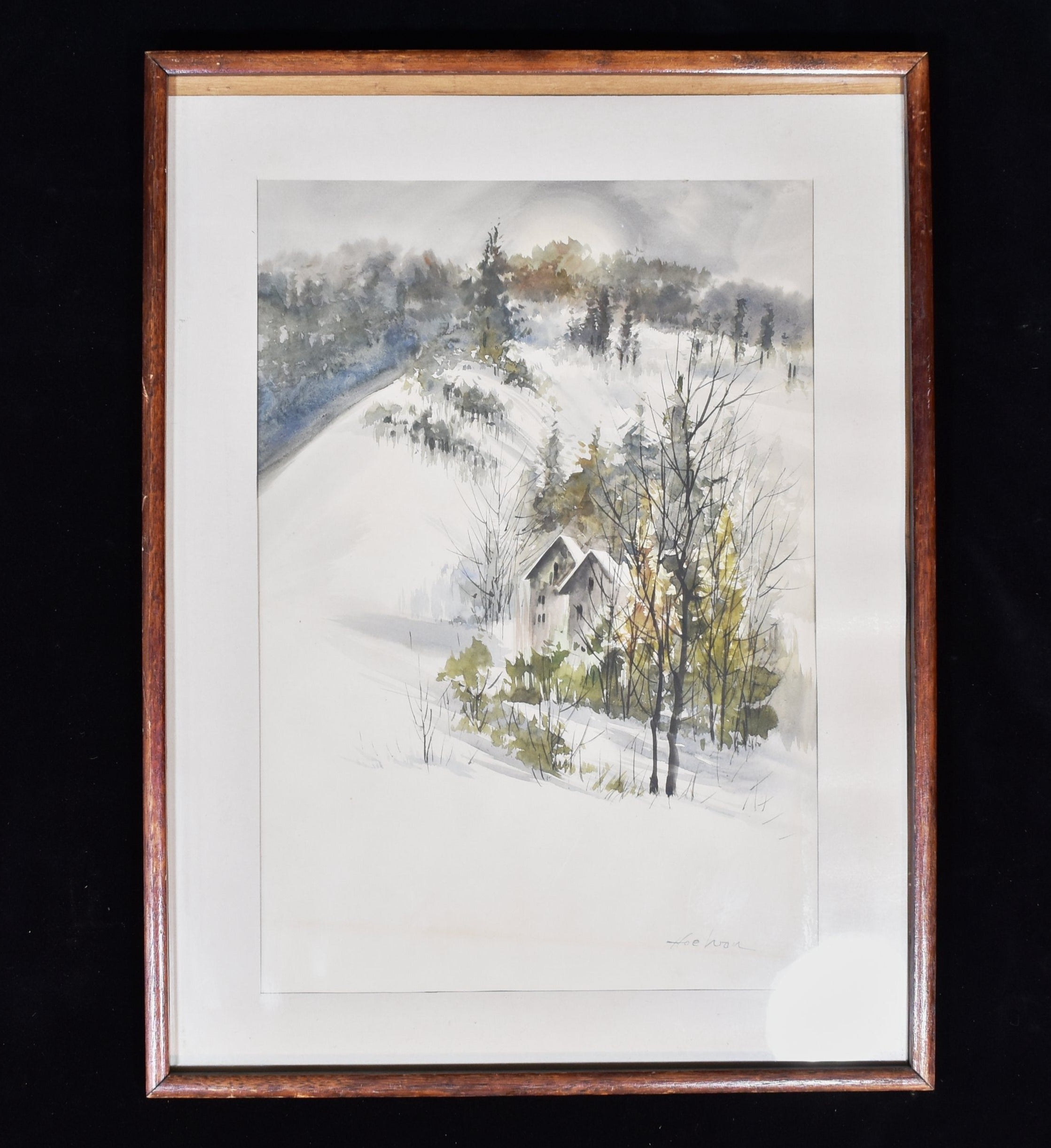 Hoe Painting 18 x 24 Framed Art