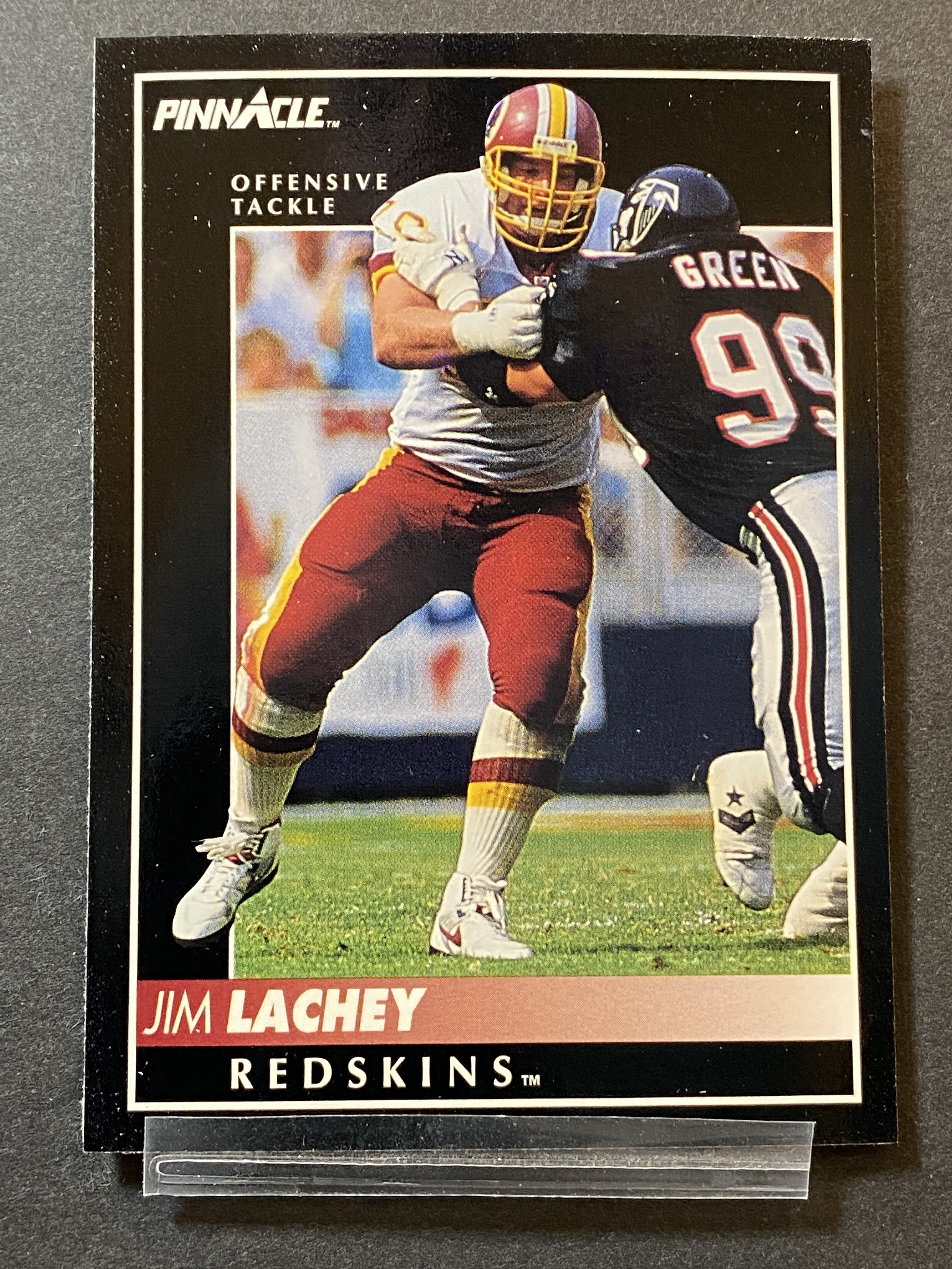 Jim Lachey 1992 Pinnacle Football Card Washington Football Team