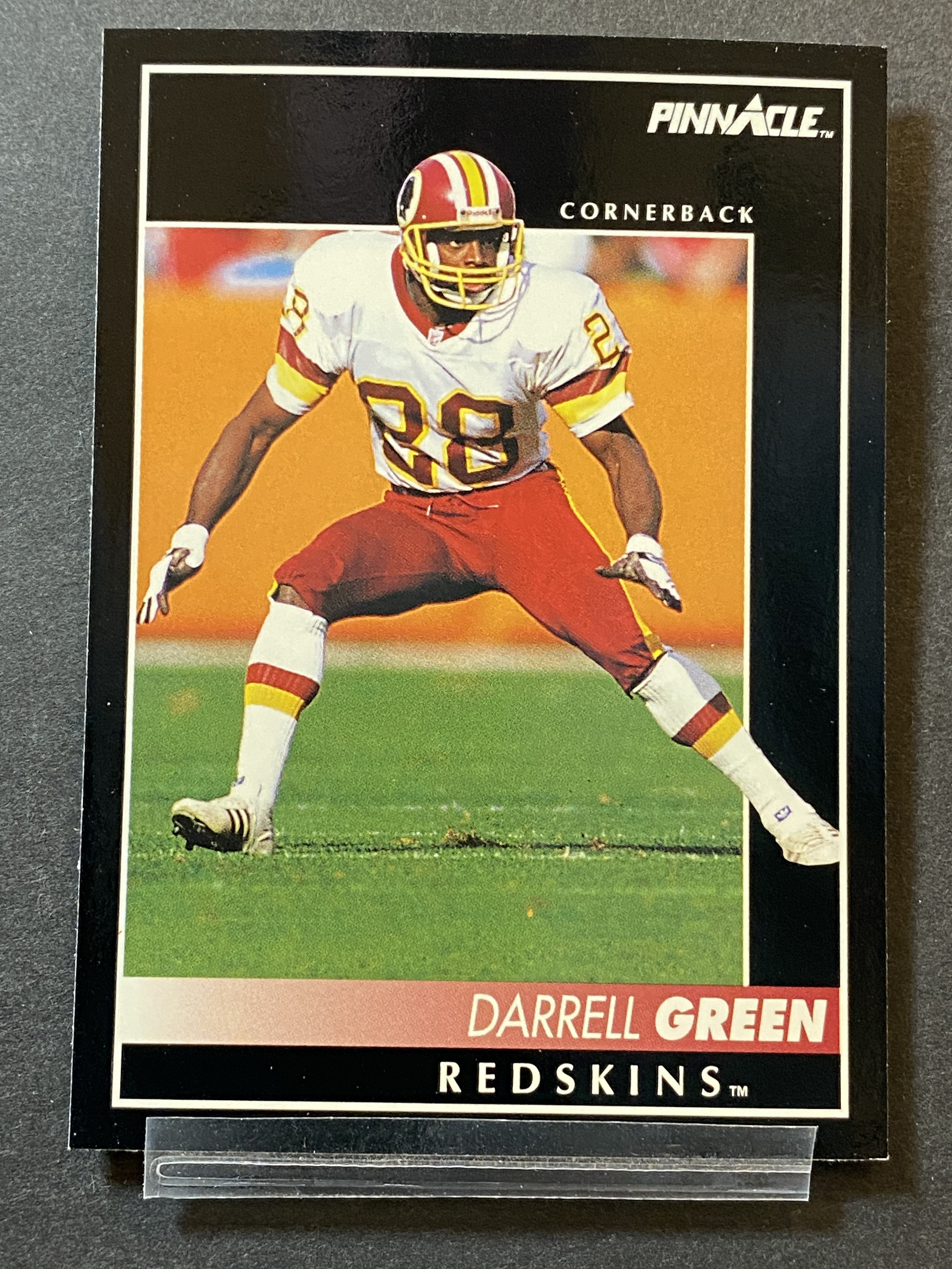 Darrell Green 1992 Pinnacle Football Card Washington Football Team