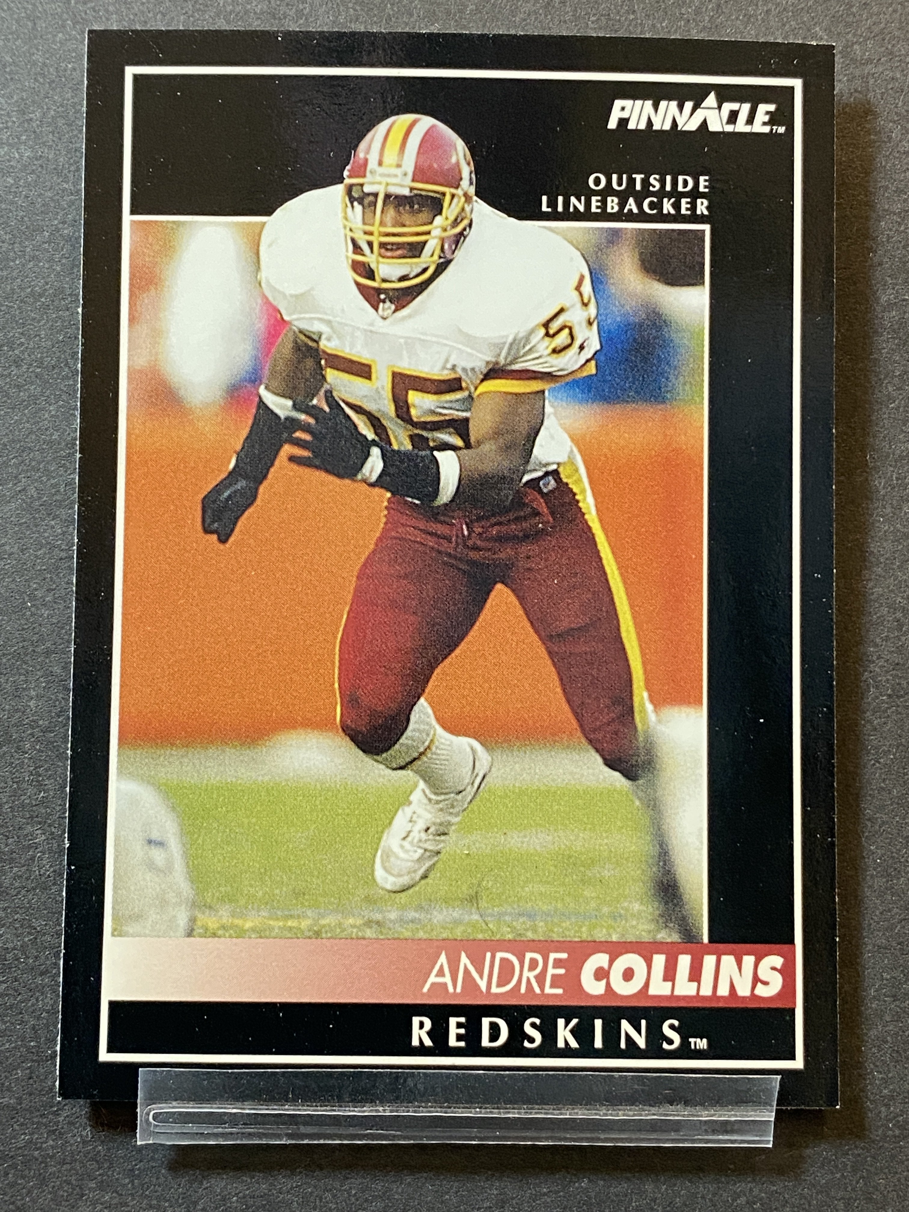 Andre Collins 1992 Pinnacle Football Card Washington Football Team