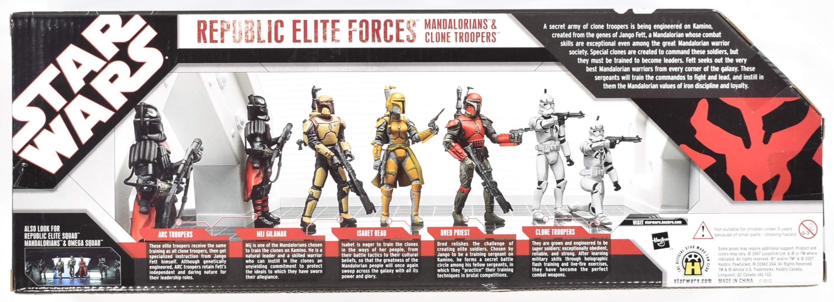 Republic Elites Entertainment Earth Star Wars Mandalorians and Clone Troopers