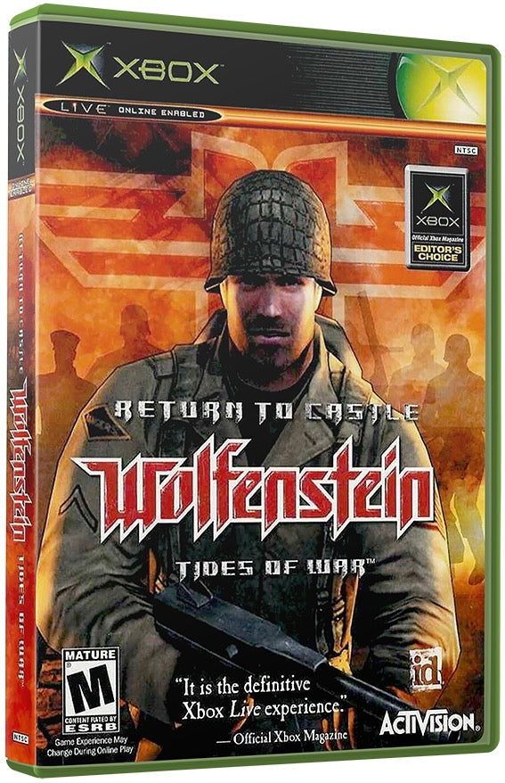 Return to Castle Wolfenstein - Tides of War Used Microsoft XBOX Original Video Game
