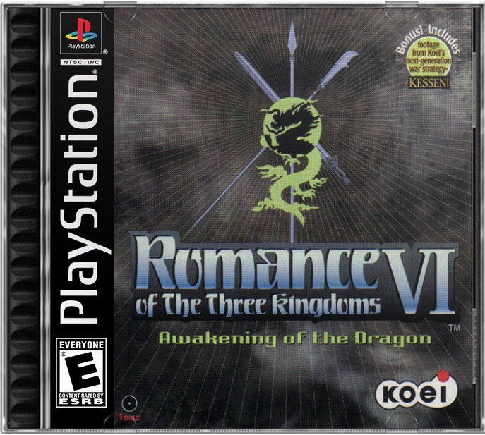 Romance of the Three Kingdoms VI - Awakening of the Dragon PS1 Sony Playstation