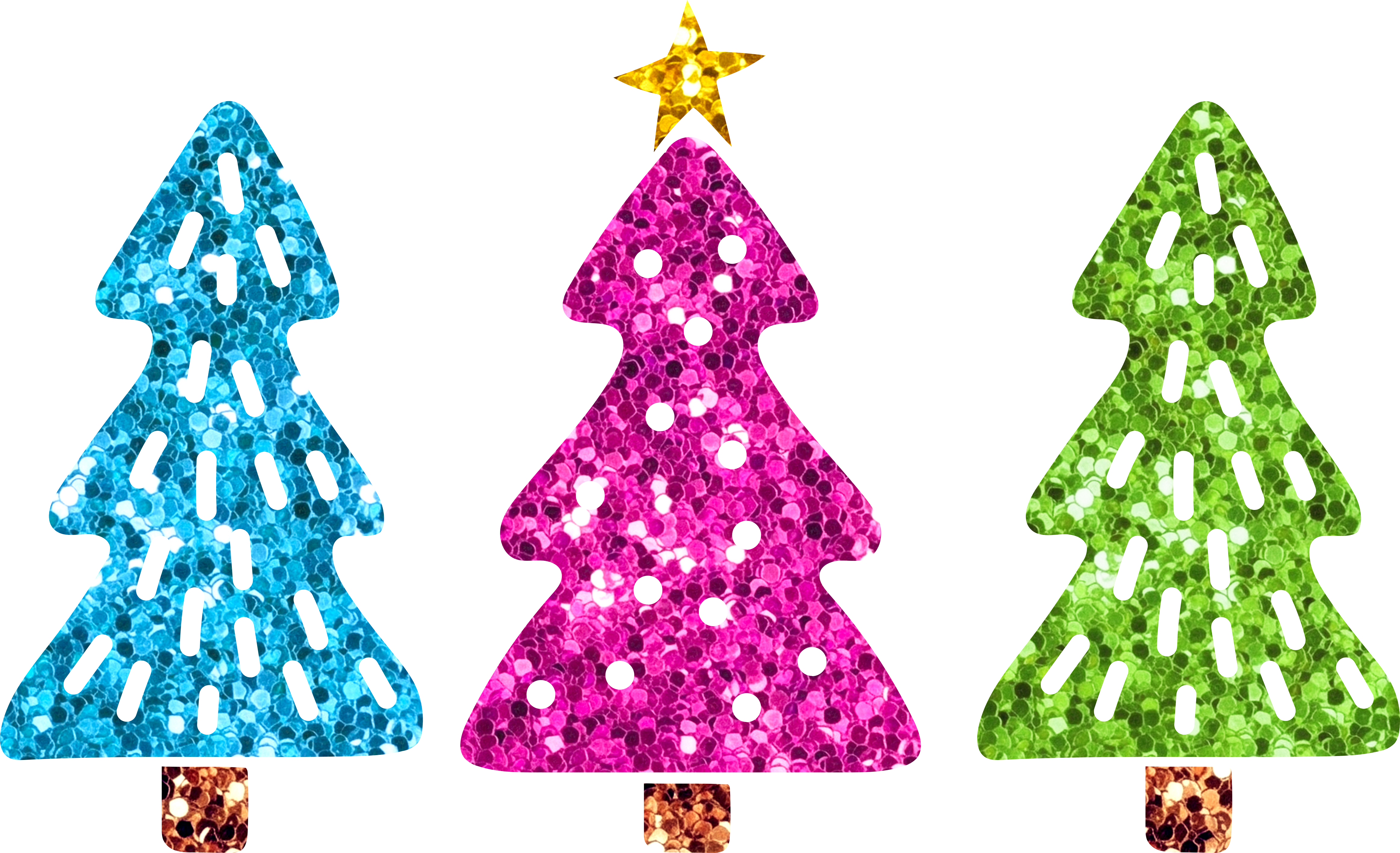 Glitter Christmas Trees