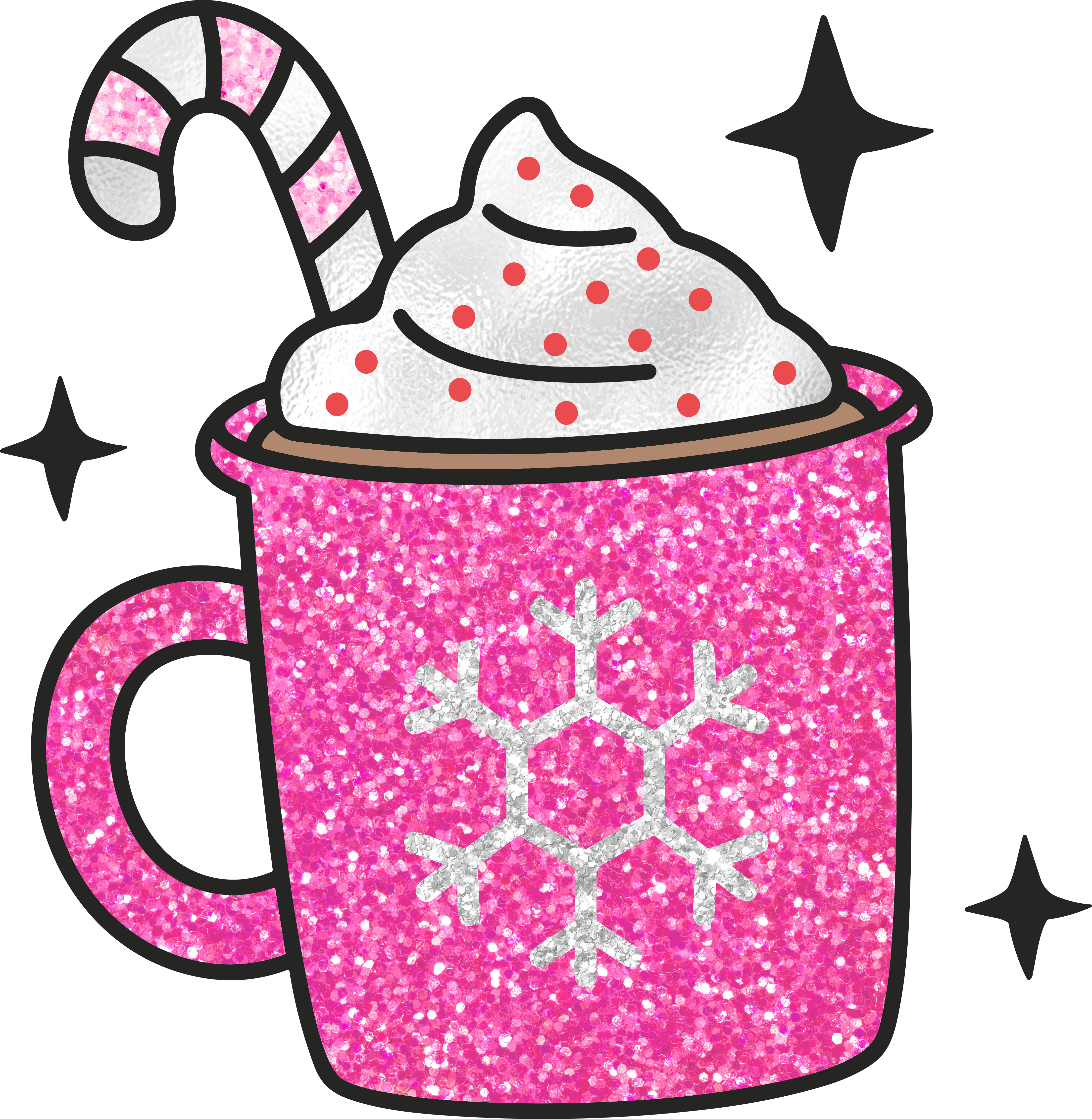 Pink Glitter Cocoa