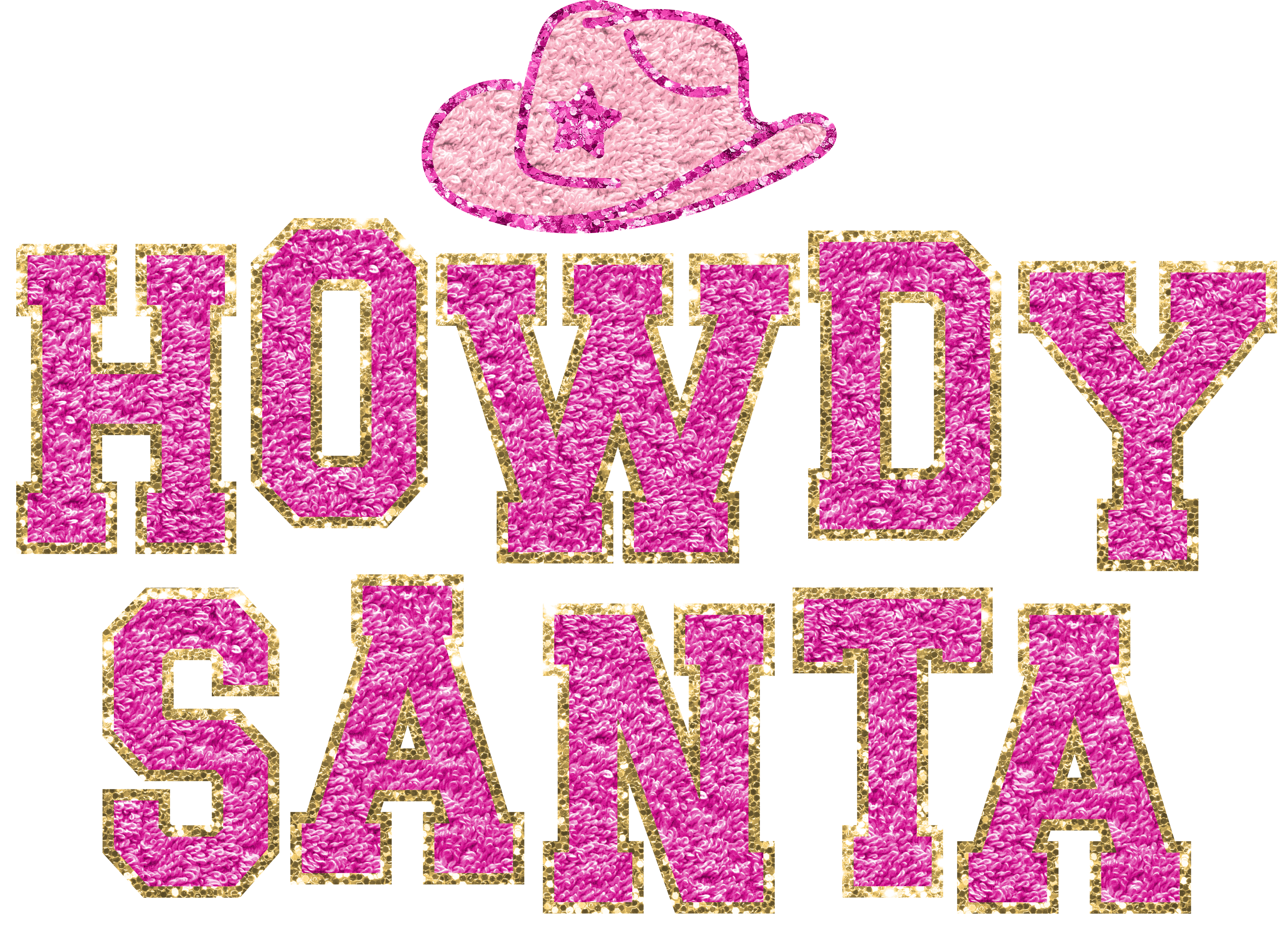 Howdy Santa Cowboy Hat